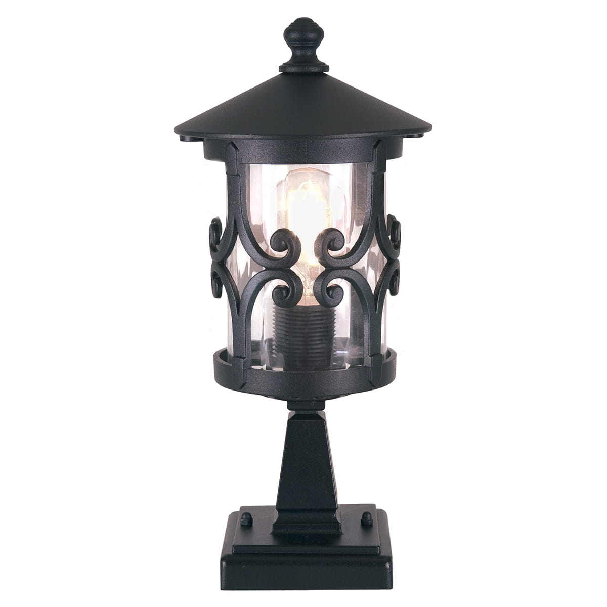 Latarnia ogrodowa Elstead Lighting Hereford BL12-BLACK IP23 czarna z aluminium.