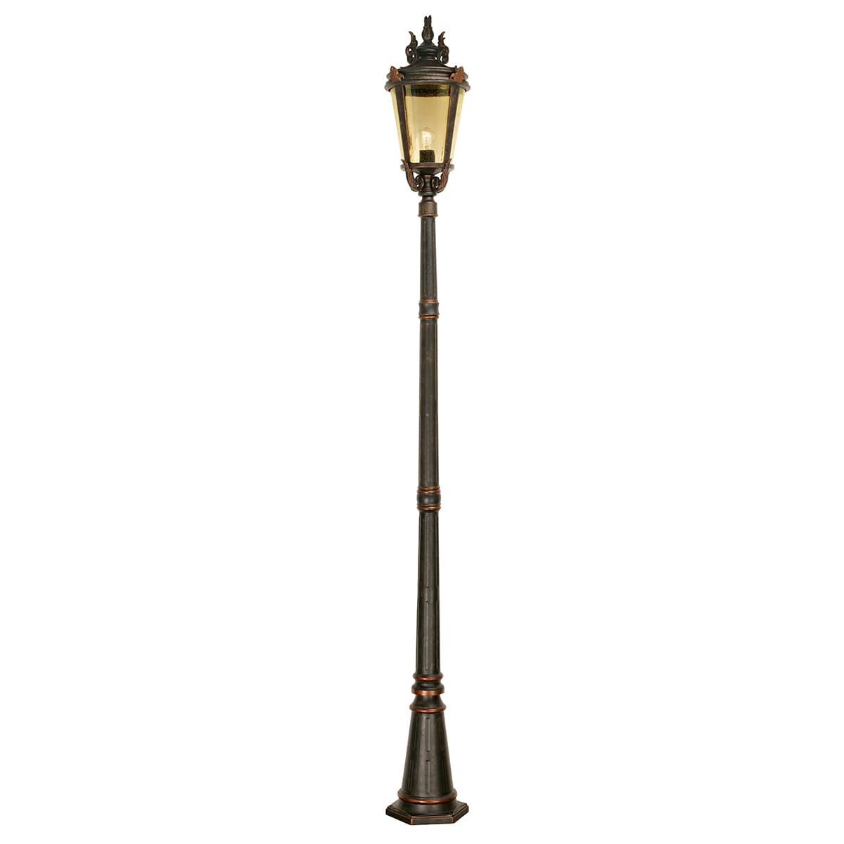 Latarnia ogrodowa Elstead Lighting Baltimore BT5-L IP44 1xE27 Stal Brązowy - klasyczna latarnia ogrodowa w stylu retro.
