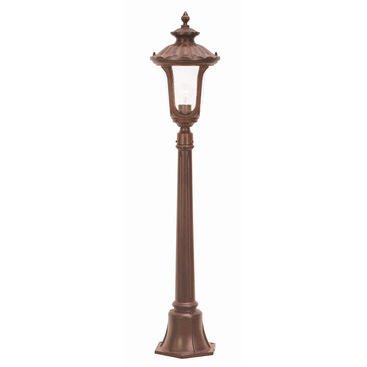 Latarnia ogrodowa Elstead Lighting Chicago CC4-S IP44, brązowa, stalowa.