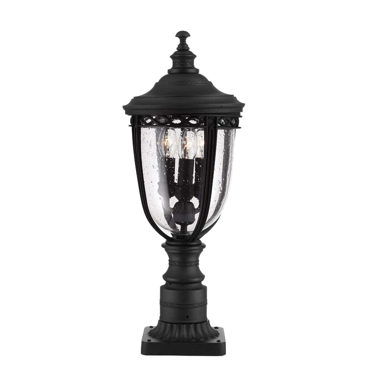 Latarnia ogrodowa Elstead Lighting English Bridle FE-EB3-M-BLK IP44 3xE14 Stal Czarny.