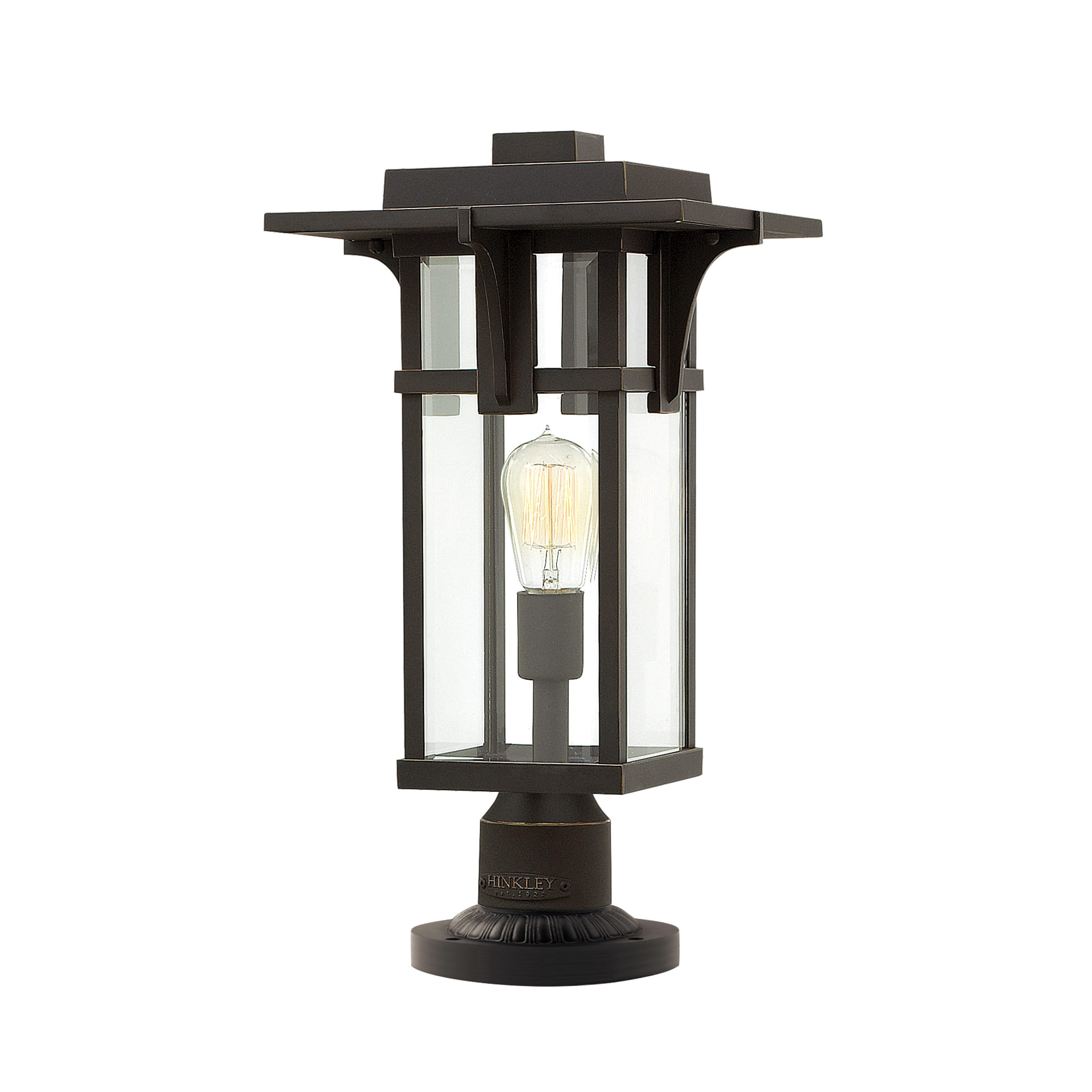Latarnia ogrodowa Elstead Lighting Manhattan HK-MANHATTAN3-M IP44 1xE27 Aluminium Brązowy.