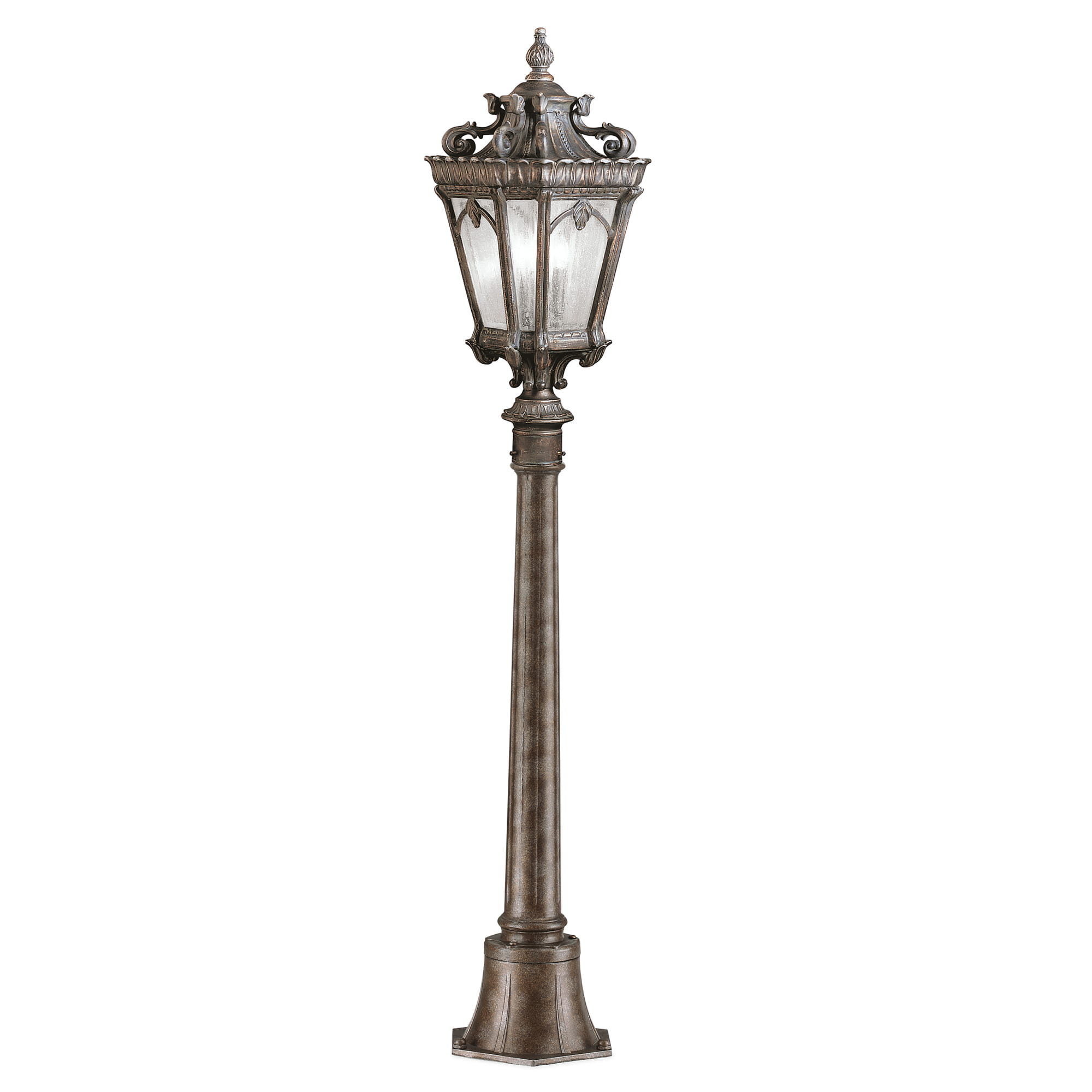 Latarnia ogrodowa Elstead Lighting Tournai KL-TOURNAI4-M IP44 aluminiowa brązowa retro.
