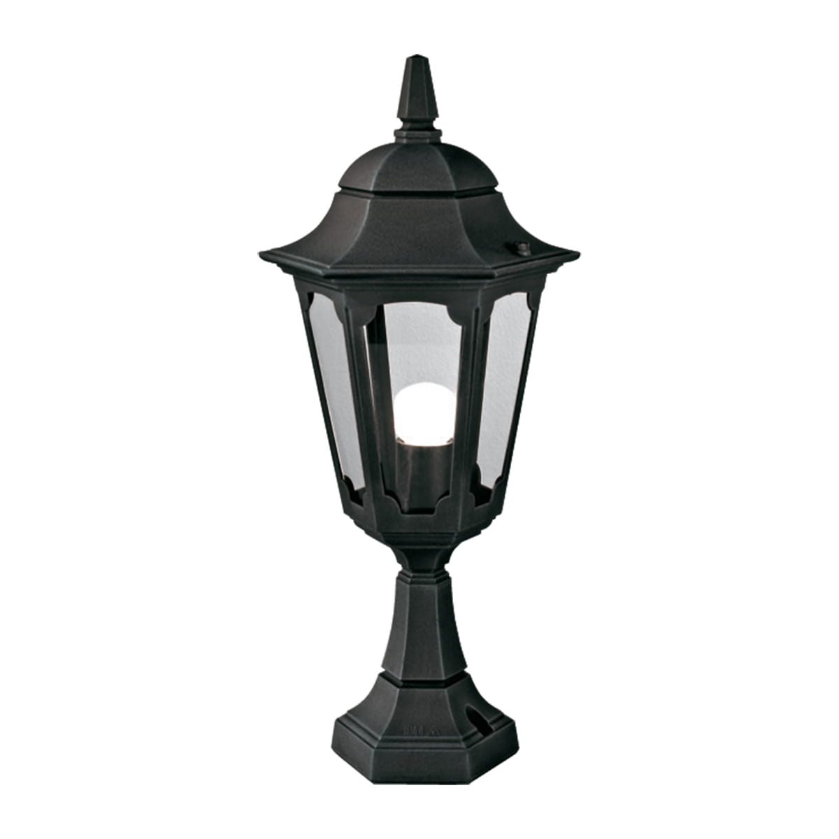 Latarnia ogrodowa Elstead Lighting Parish PR4-BLACK IP44, czarna aluminiowa.