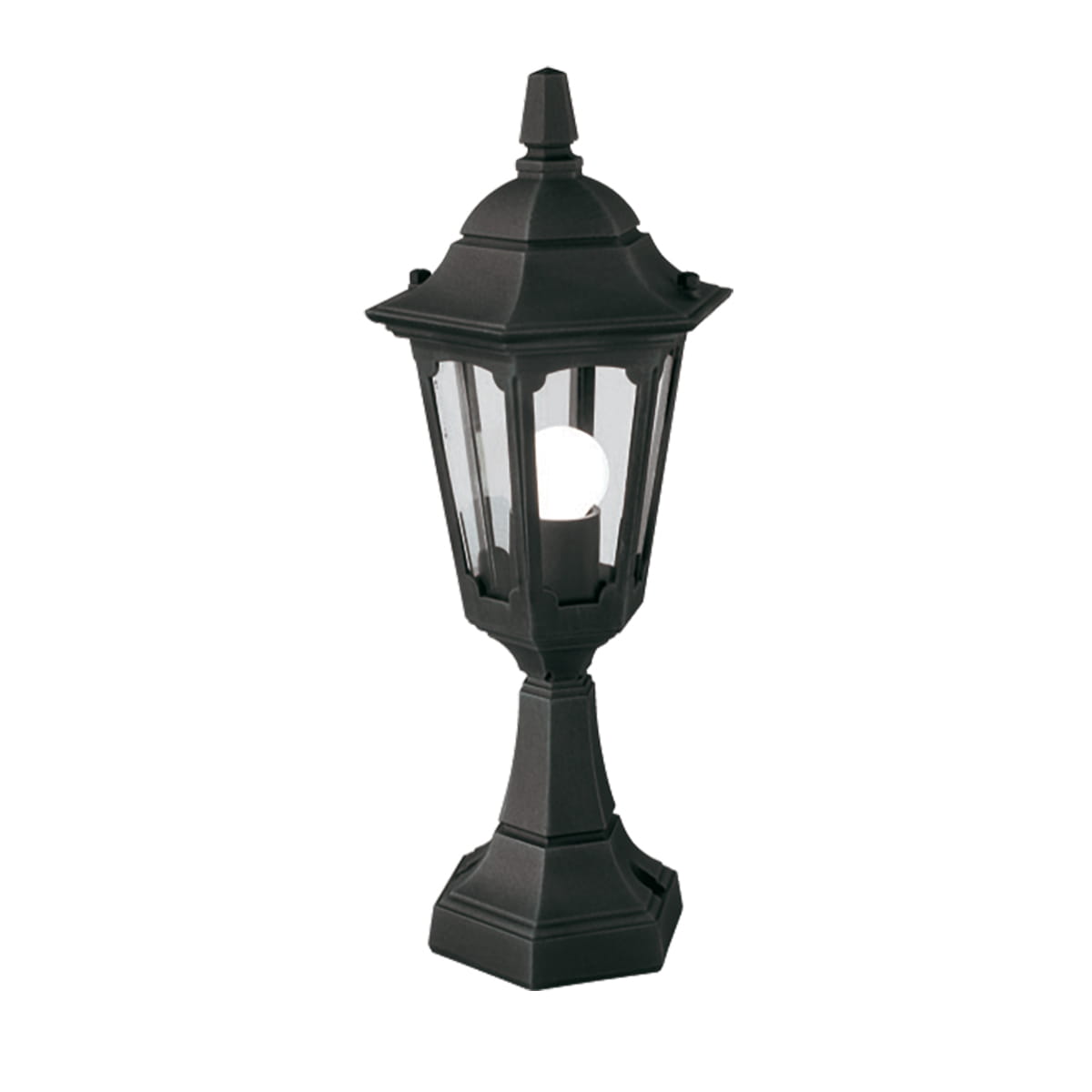 Latarnia ogrodowa Elstead Lighting Parish PRM4-BLACK, czarna, IP44, 1xE27, aluminium.