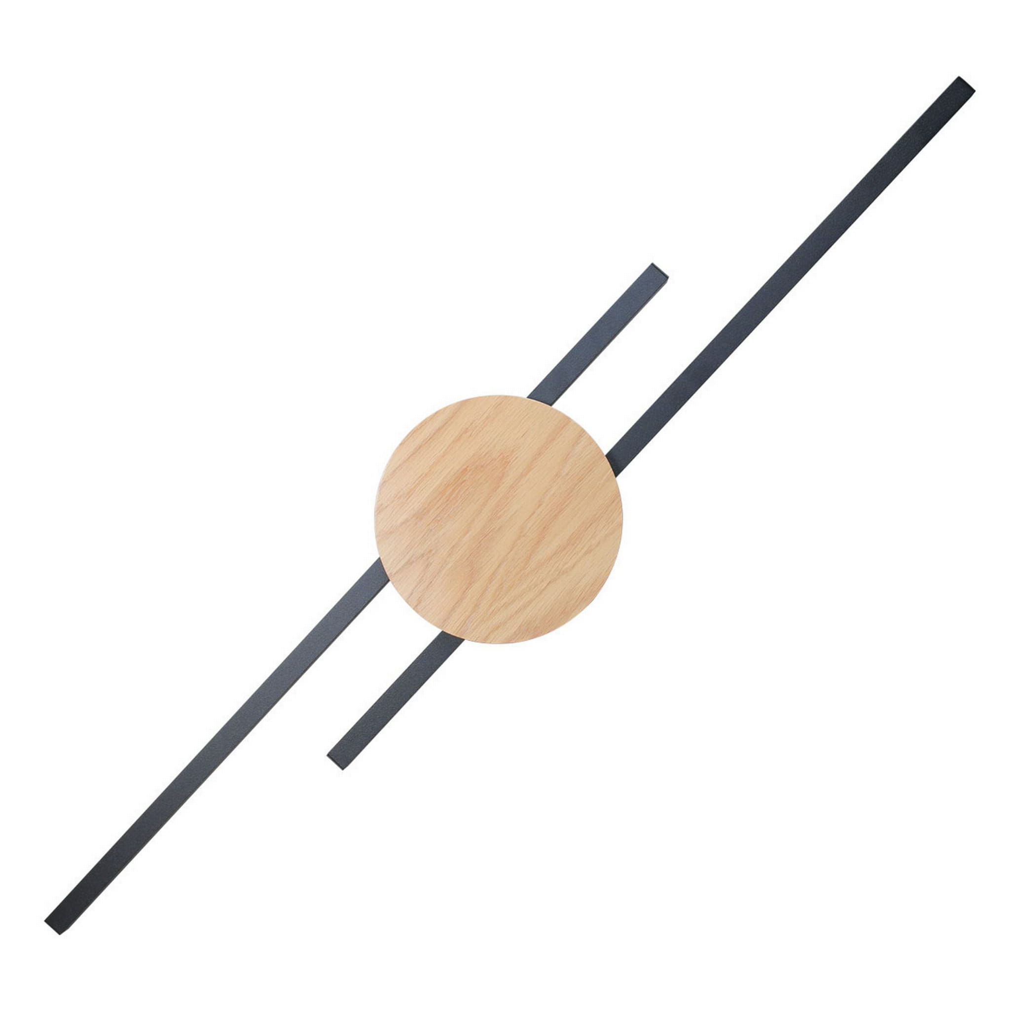 Kinkiet JAVA TK Lighting 2xLED 24W nowoczesny drewniano-metalowy.