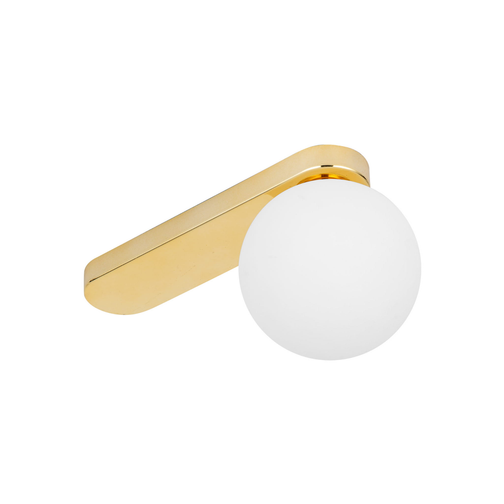 Lampa sufitowa BIANCA TK Lighting 1xG9 6W Szkło Biały, złote wykończenie.