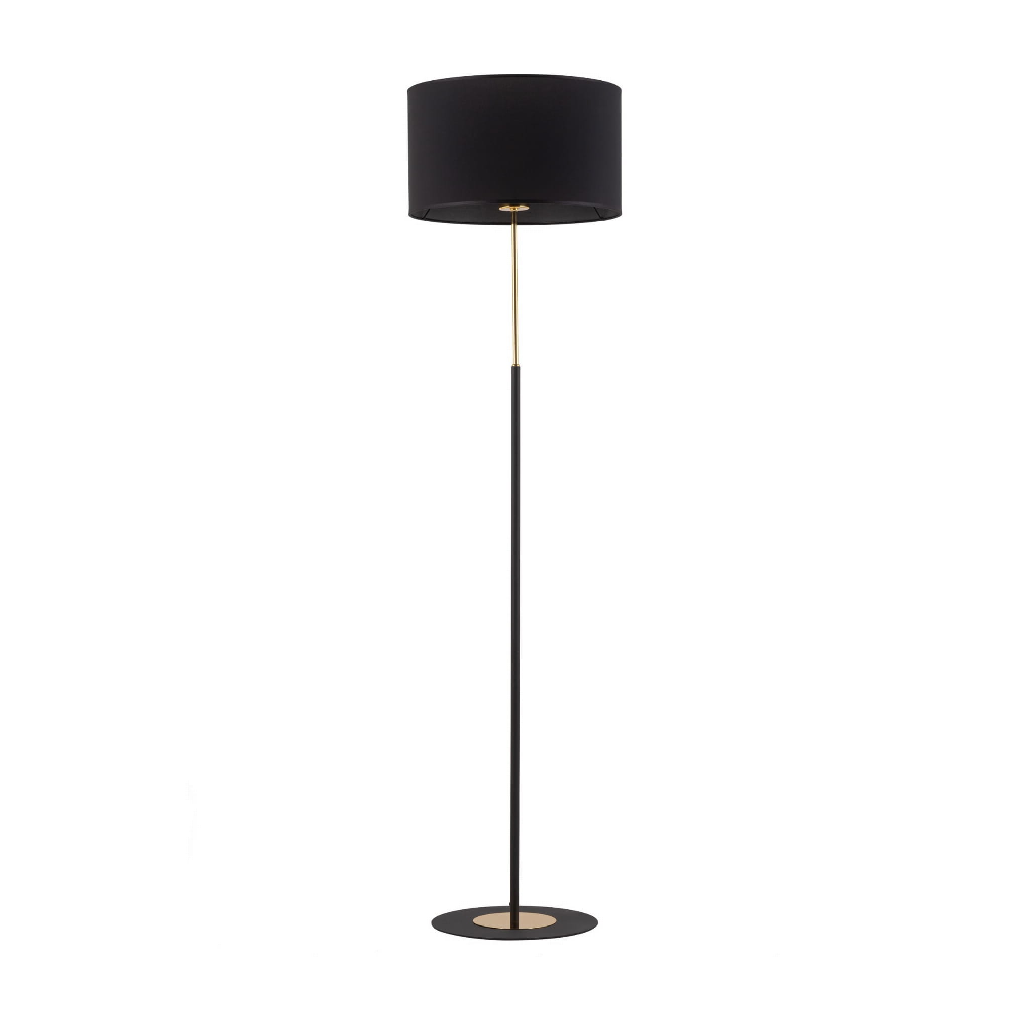 Lampa podłogowa LORD TK Lighting 1xE27 15W, czarna tkanina.