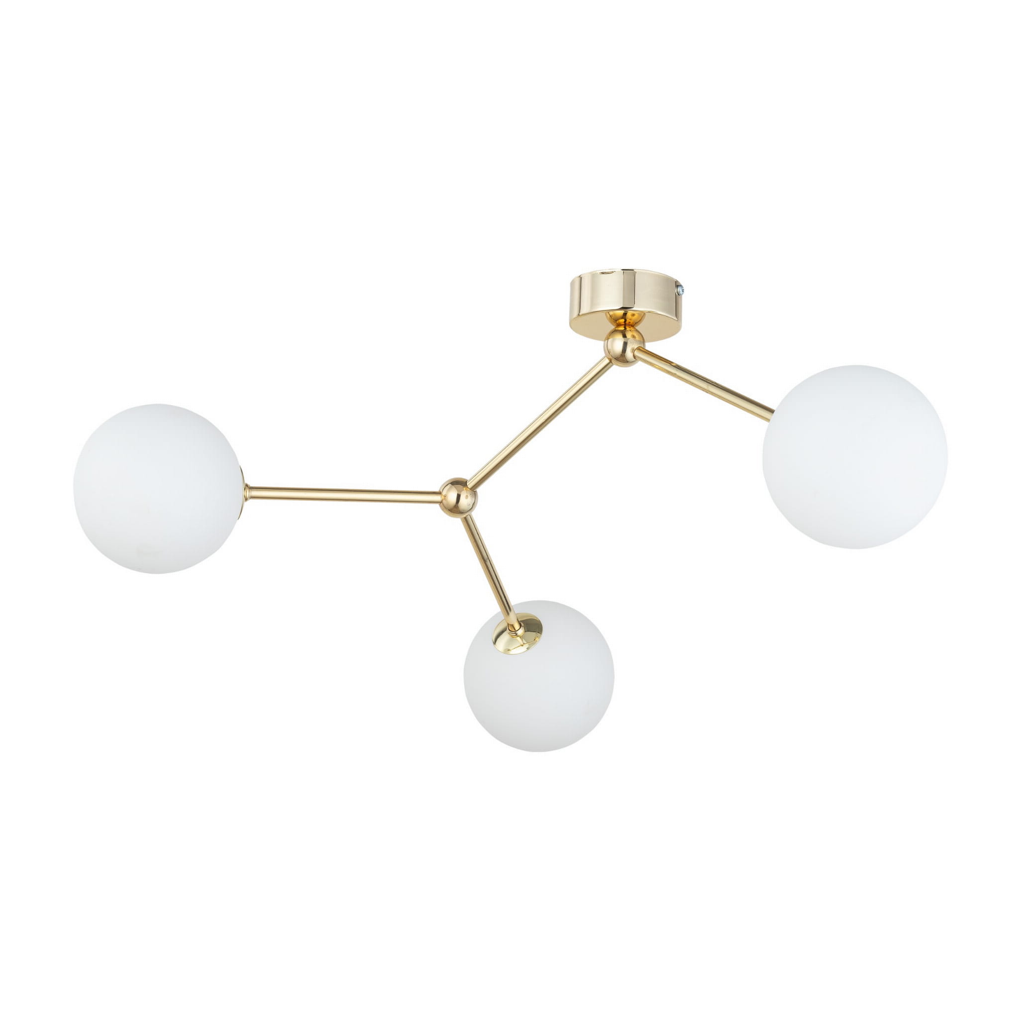 Lampa sufitowa FAIRY TK Lighting 3xG9 6W Szkło Biały nowoczesna z trzema kulistymi kloszami.