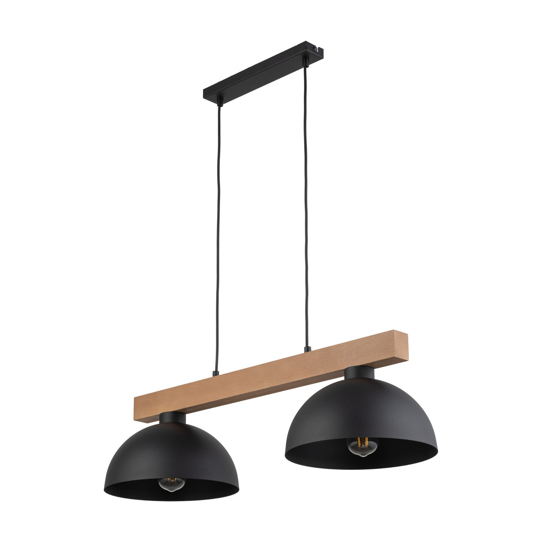 Lampa wisząca OSLO TK Lighting 2xE27 15W Metal Czarny.