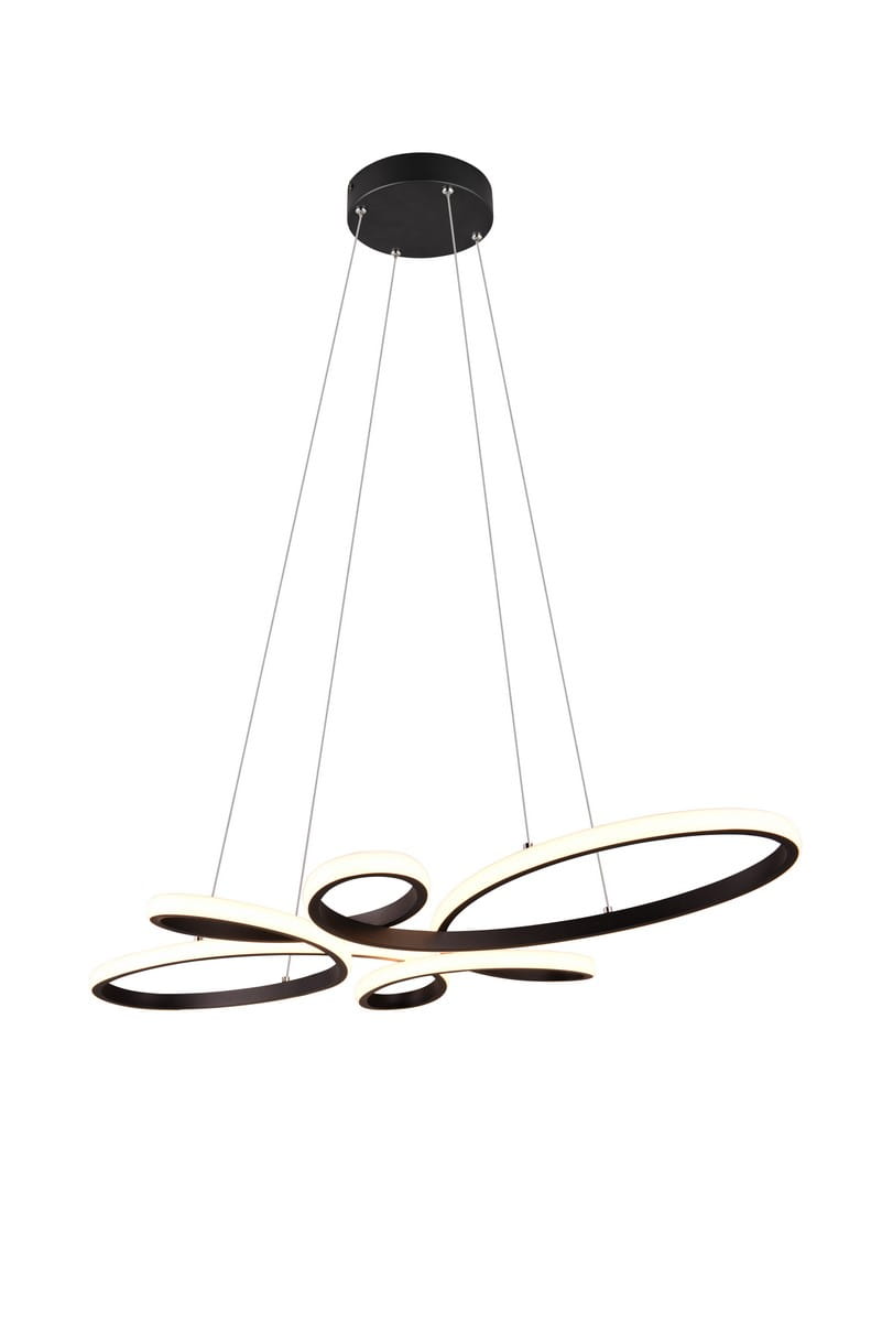 Lampa wisząca Fly Trio 1xLED zintegrowany 32W Czarny mat Metal.