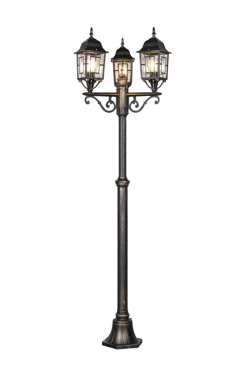 Lampa zewnętrzna Volturno Trio 3xE27 60W Rdzawy Aluminium.