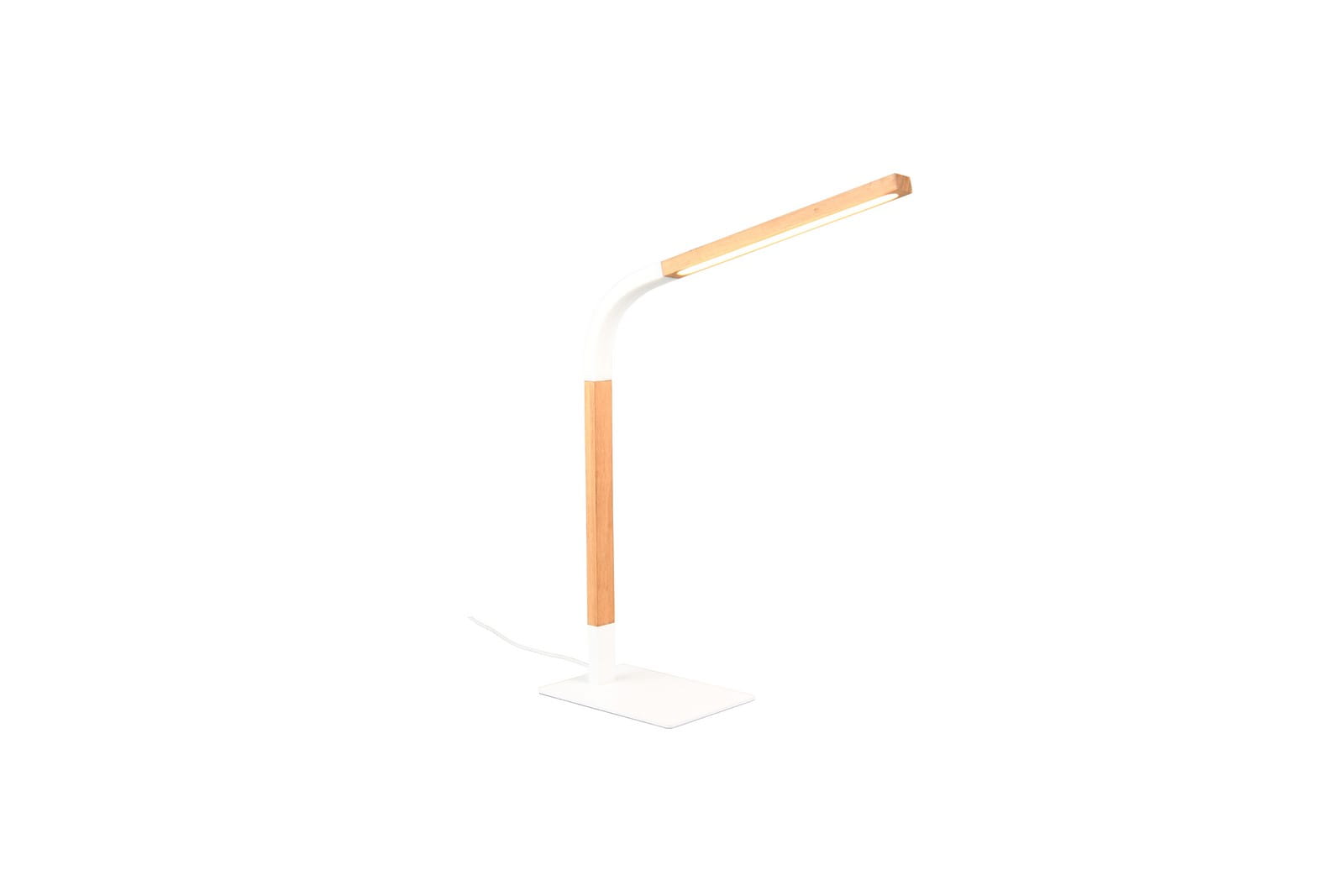 Lampa stojąca Norris Trio 1xLED zintegrowany 7W Biały Drewno Metal