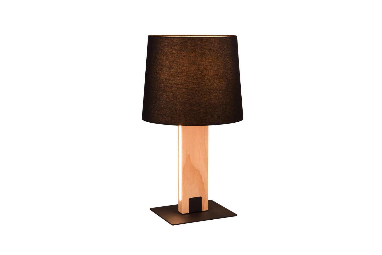 Lampa stojąca Rahul Trio 1xE27 40W Czarny mat Metal / Tkanina