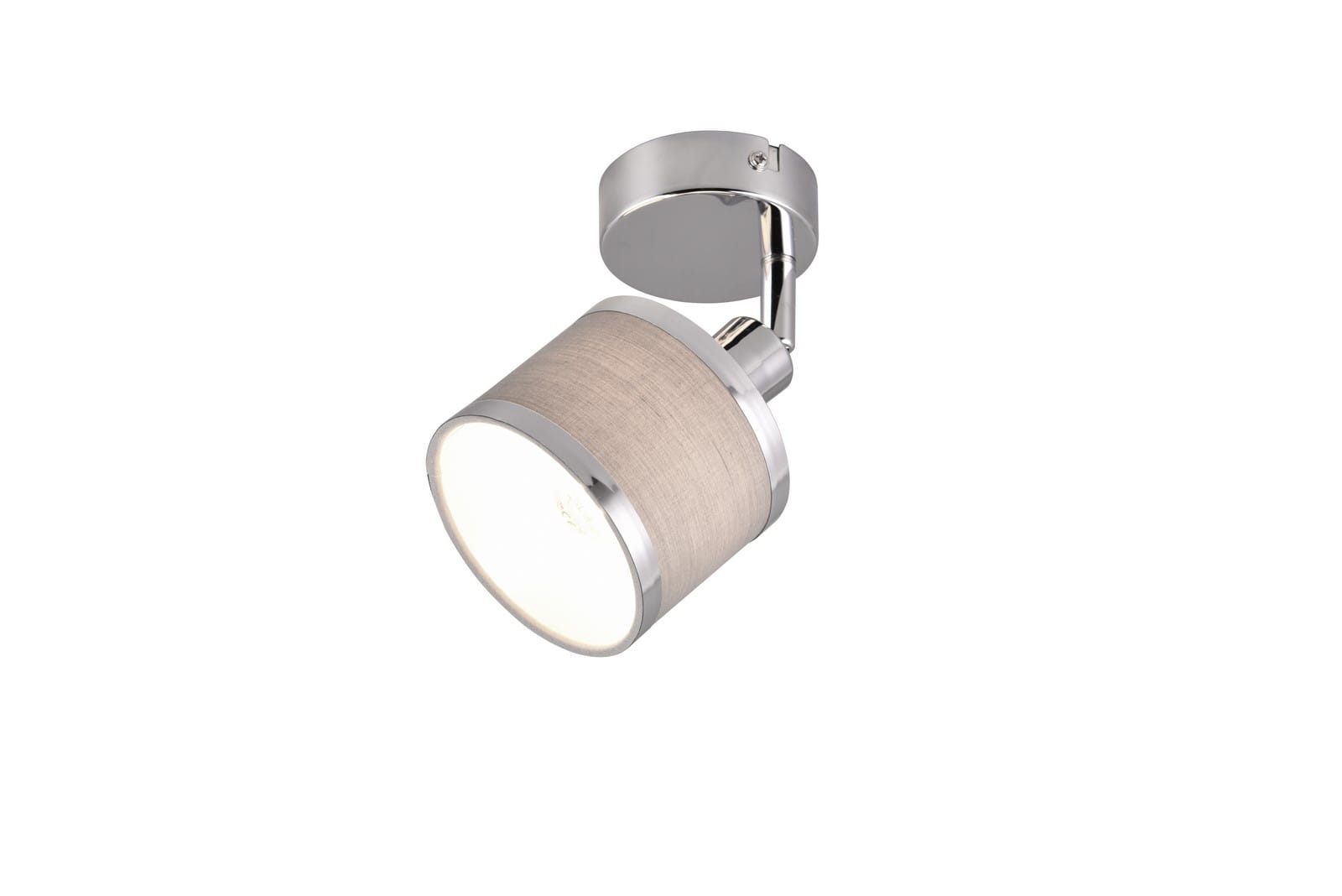 Lampa ścienna Arosa Trio 1xE14 28W Srebrny / Chrom Metal / Tkanina włączona.