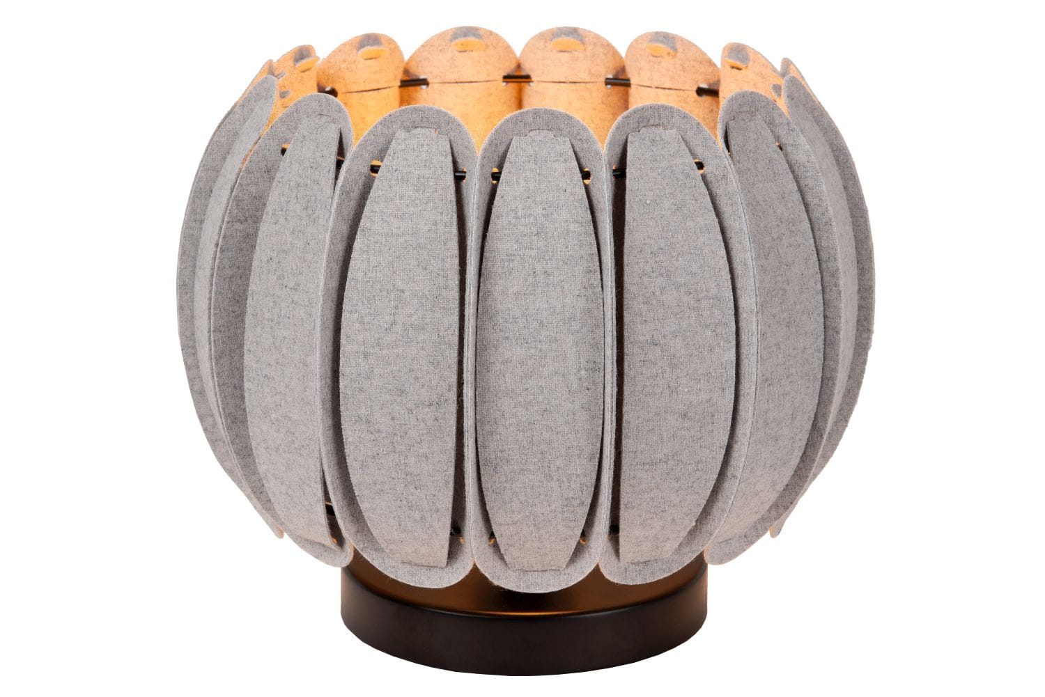 Lampa stojąca Spencer Lucide 1xE27 40W Szary Czarny Filc Materiał elegancka dekoryzacja.