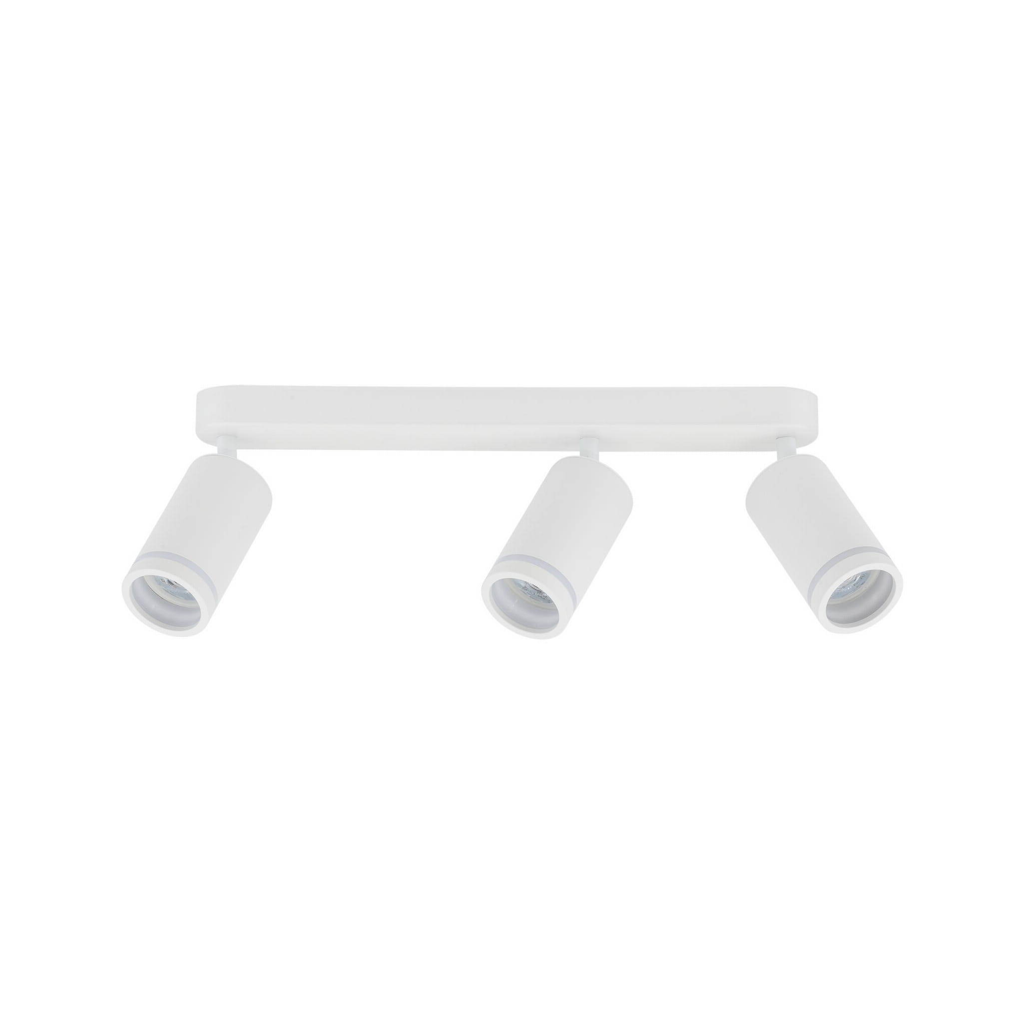 Lampa punktowa Jet TK Lighting 3xGU10 LED 10 W Metal Tworzywo sztuczne Biały z trzema reflektorami.