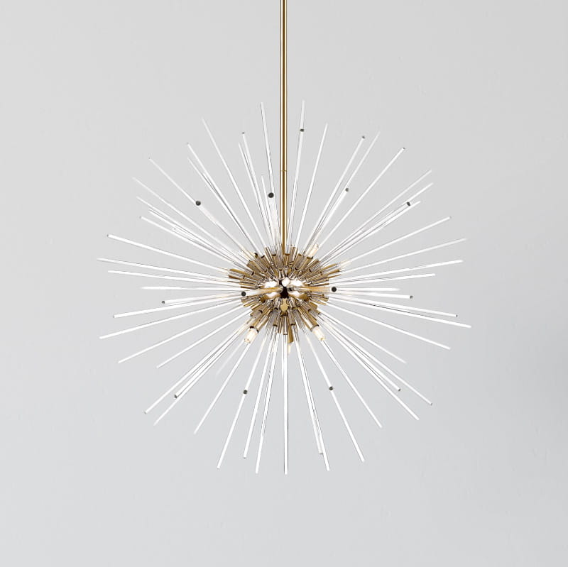 Lampa wisząca Zuma Line URCHIN Zuma Line 9xG9 42W Złoty Metal.