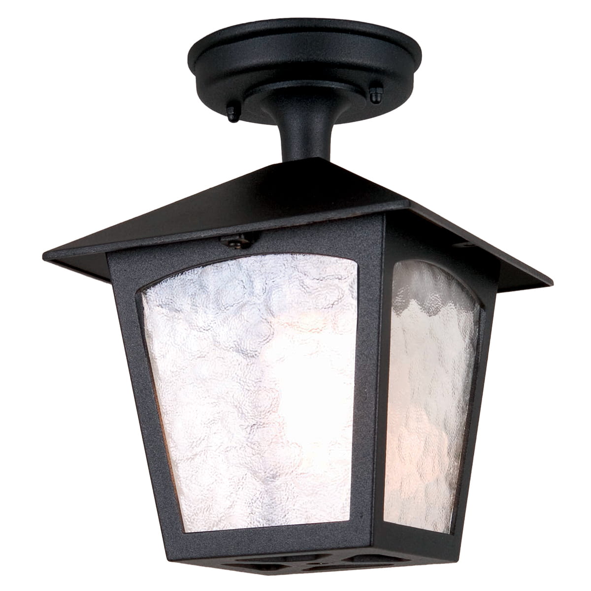 Lampa stropowa Elstead Lighting York BL6A-BLACK IP23, czarny aluminiowy korpus, szklane klosze.