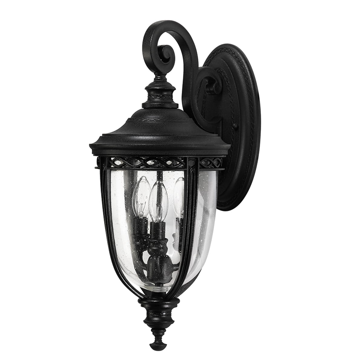 Kinkiet zewnętrzny Elstead Lighting English Bridle FE-EB2-M-BLK IP44.