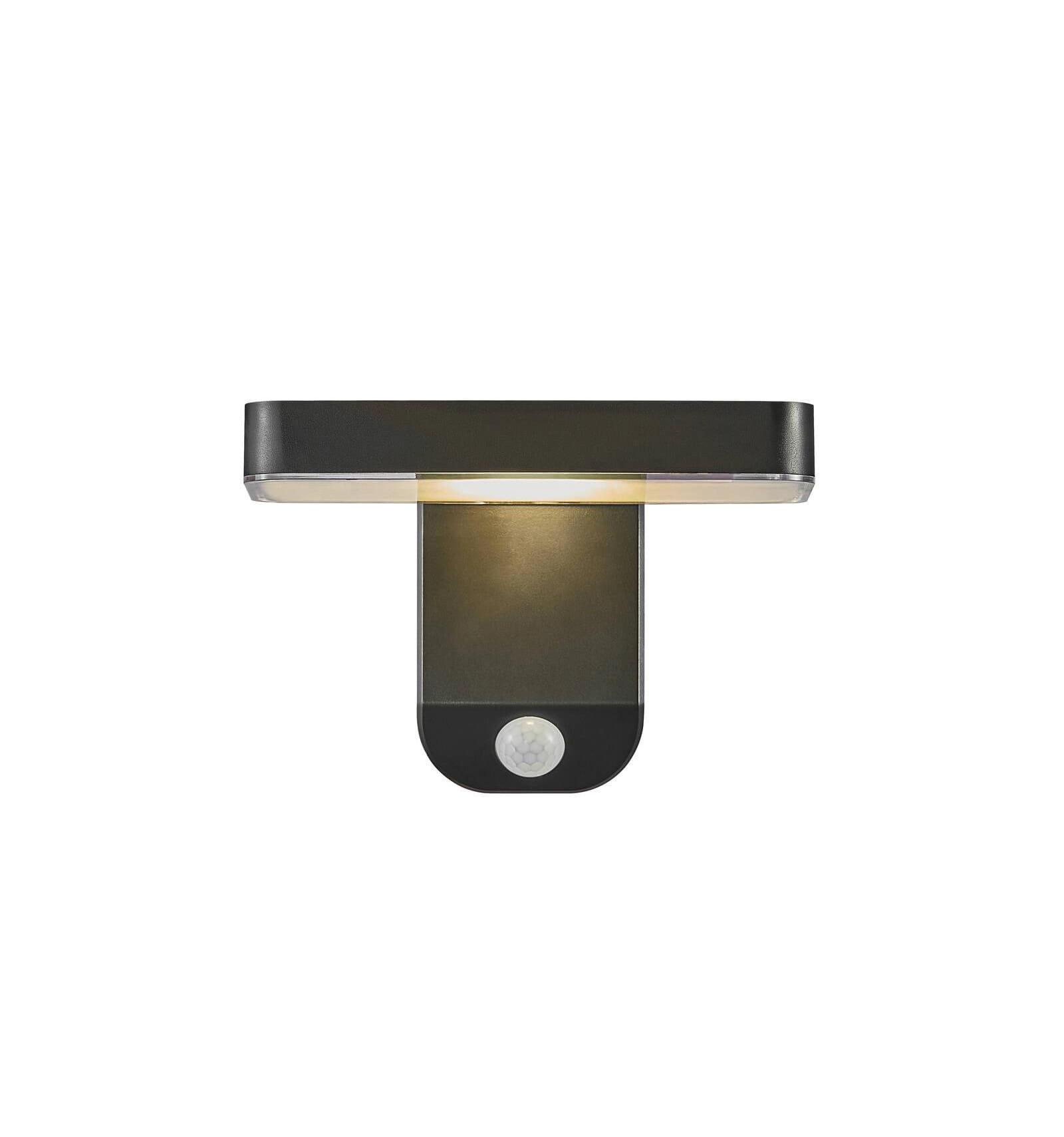 Lampa Ścienna Nordlux Solar Led Plastik Czarny z czujnikiem ruchu.
