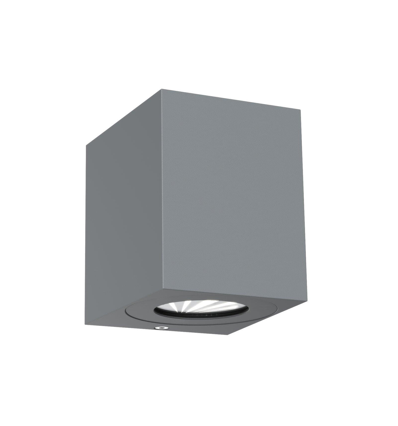 Lampa Ścienna Nordlux LED Aluminium Szary kwadratowa.