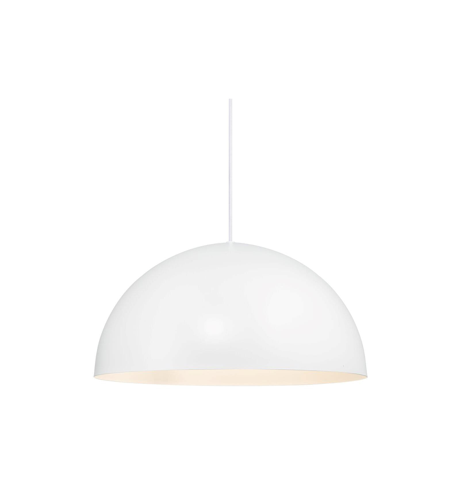 Lampa Wisząca Nordlux E27 40W Metal Biały na białym tle.