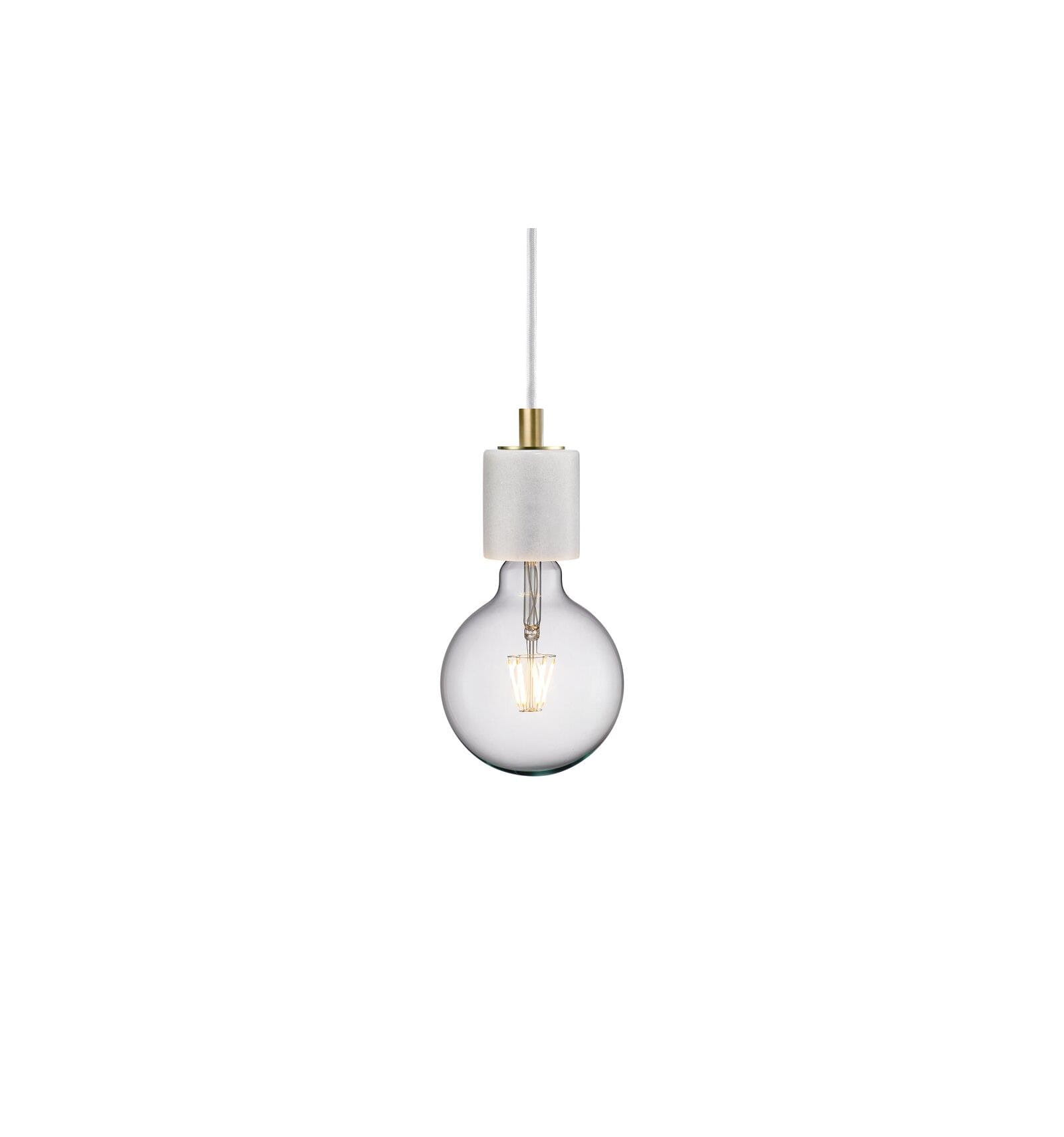 Lampa wisząca Nordlux E27 60W marmur biały.