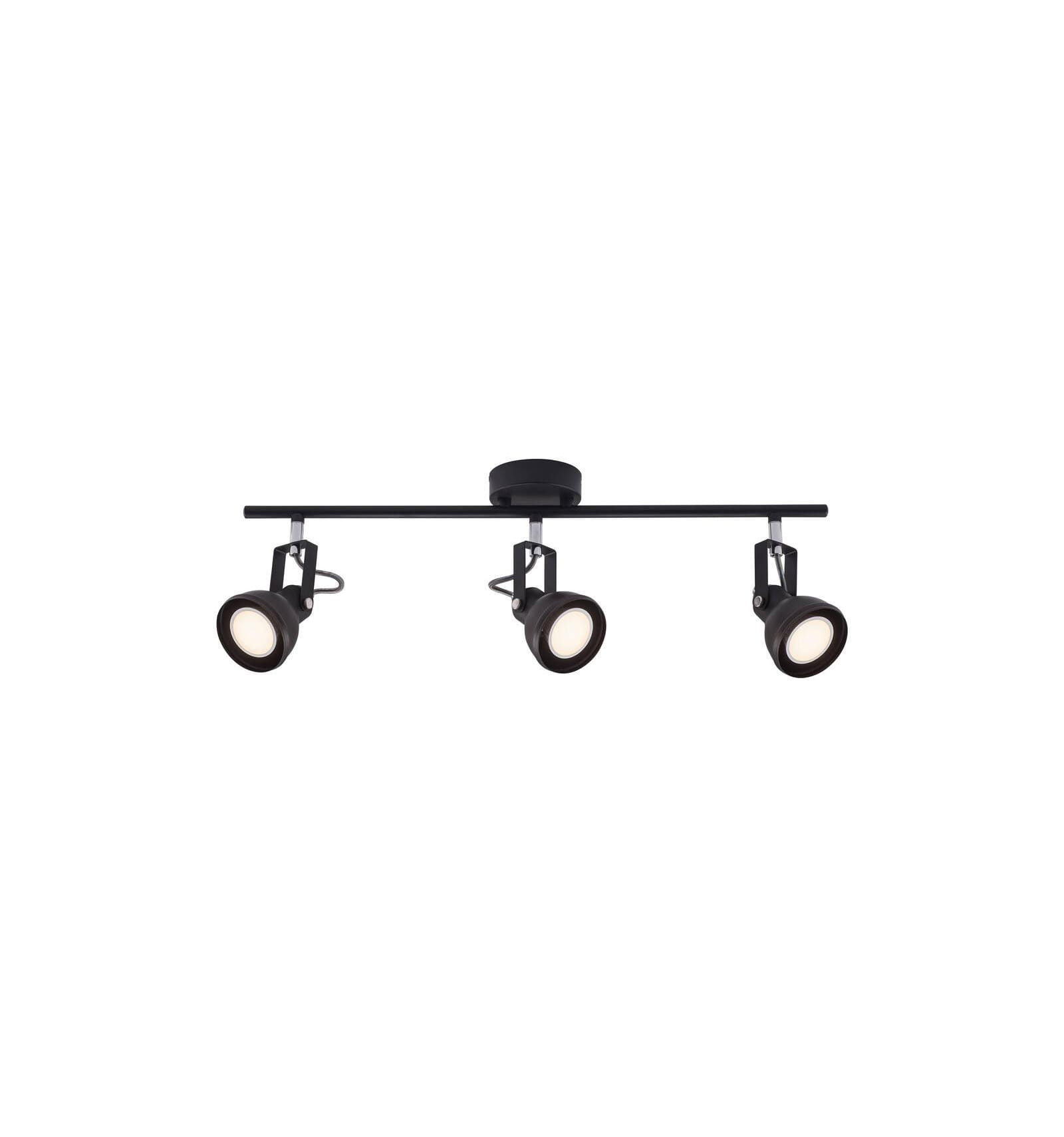 Lampa sufitowa Spot ASLAK NORDLUX 3x35W GU10 Czarny Metal.