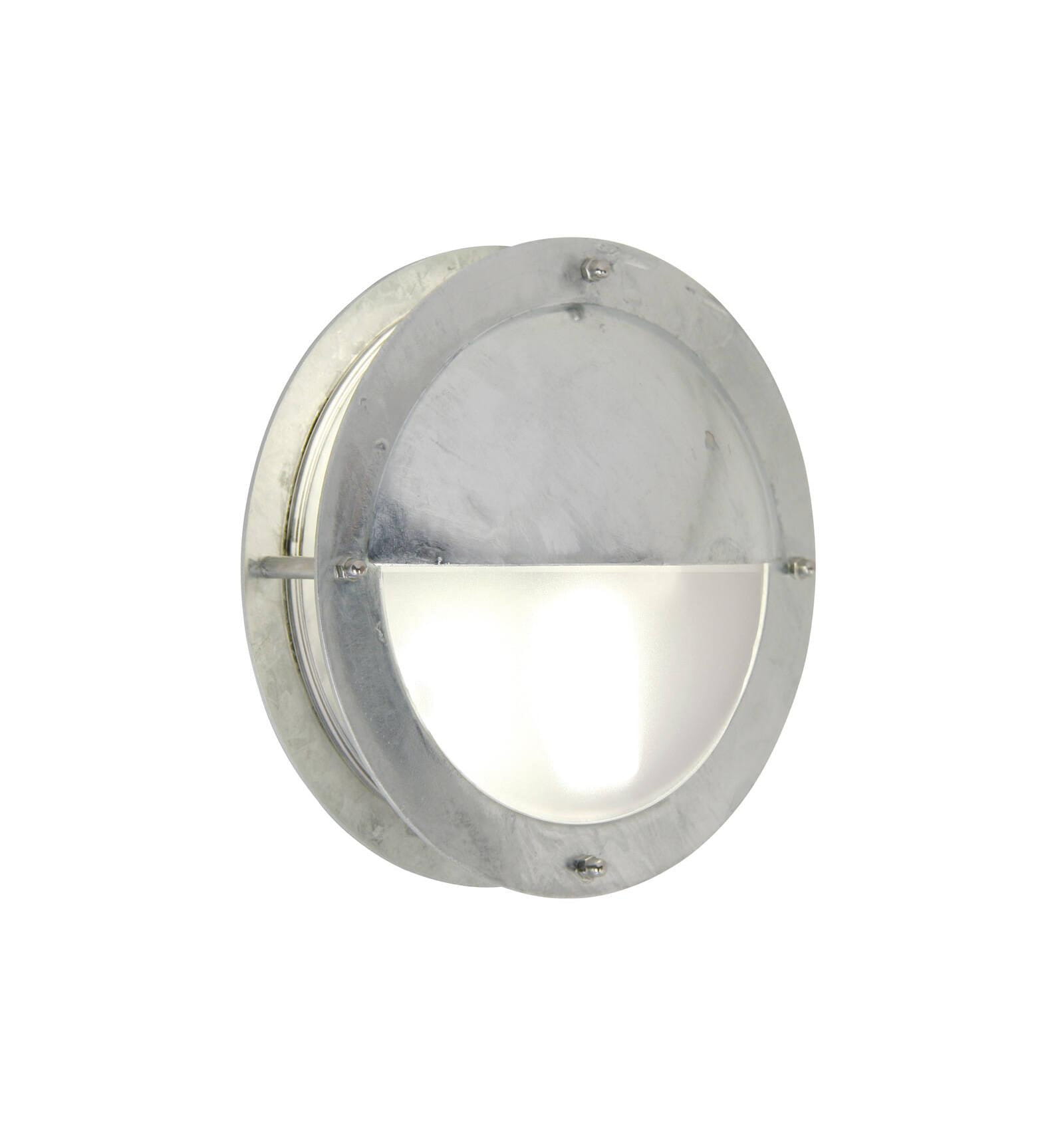 Lampa Ścienna Nordlux E27 60W Srebrny w kształcie okręgu.