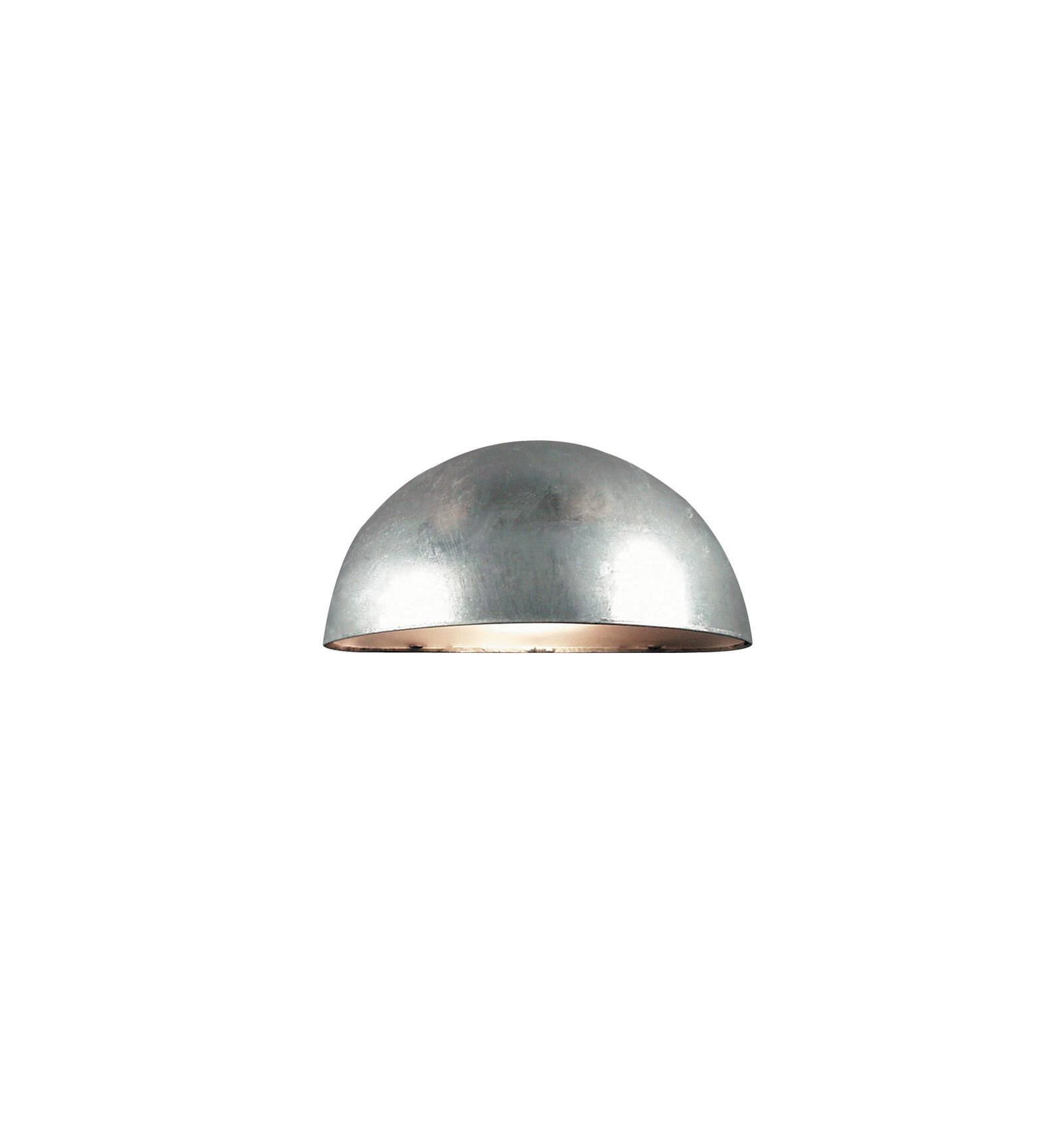 Lampa Ścienna Nordlux E14 40W Srebrny – półokrągły kinkiet.