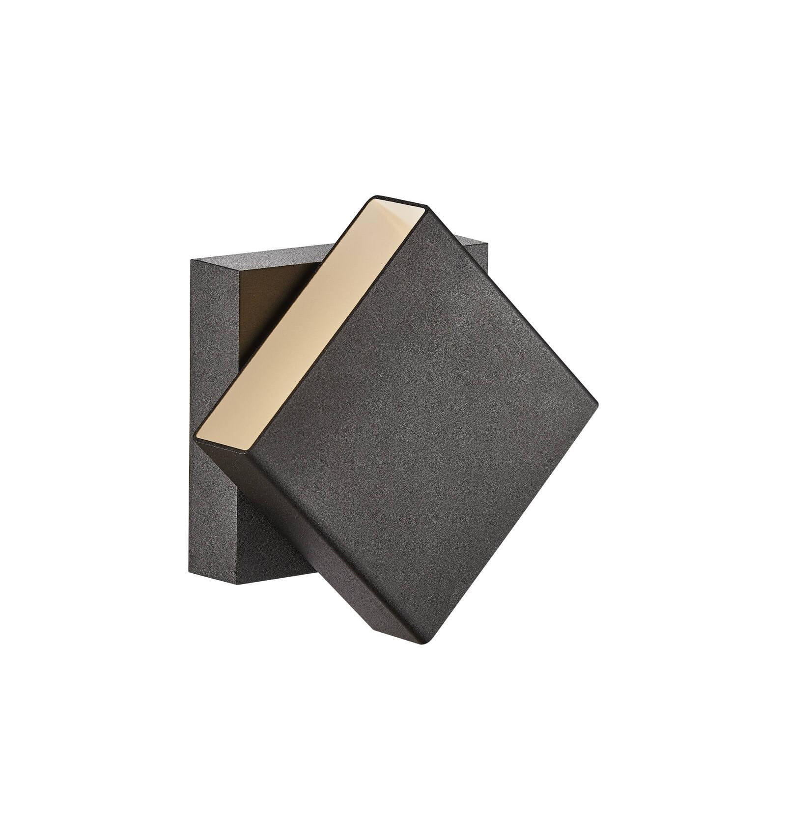 Lampa Ścienna Nordlux LED Aluminium Czarny kwadrat.