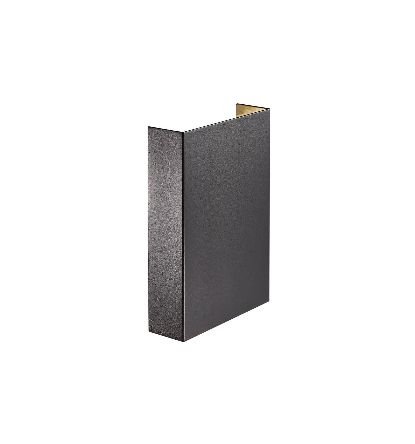 Czarna lampa ścienna Nordlux LED z aluminium.