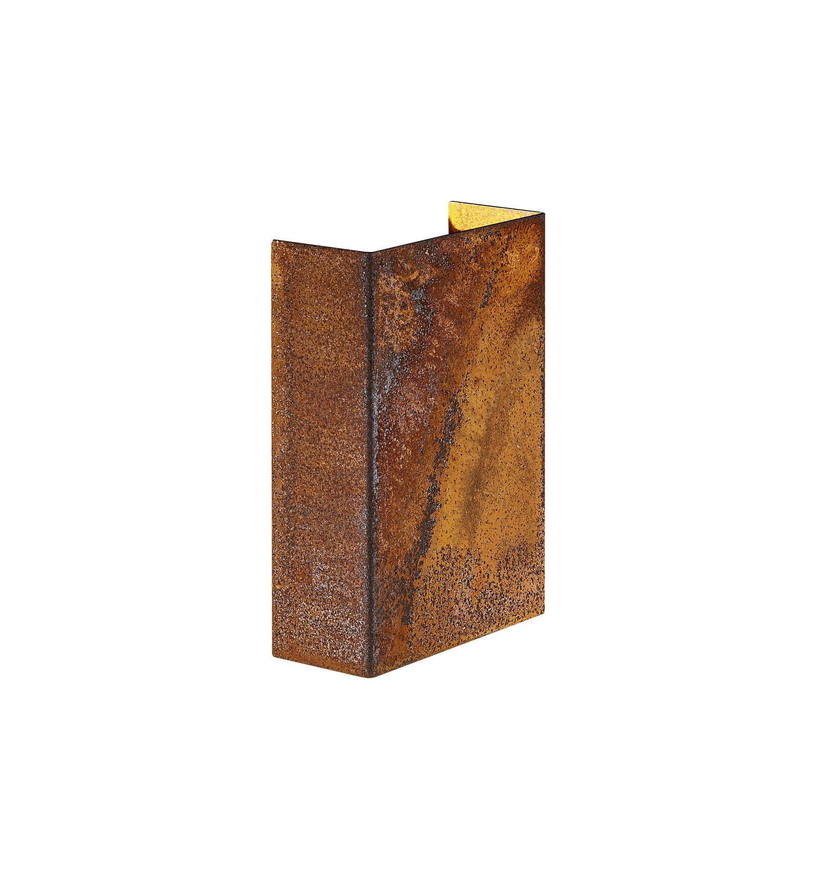 Lampa Ścienna Nordlux LED Corten w kolorze rdzy.