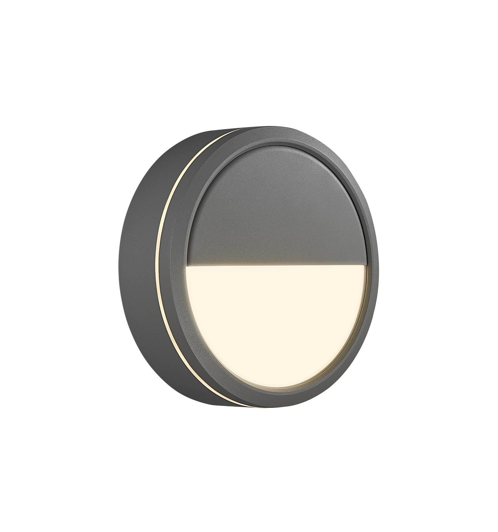 Lampa sufitowa okrągła SMARTLIGHT NORDLUX z szarym aluminium i energooszczędnym LED.