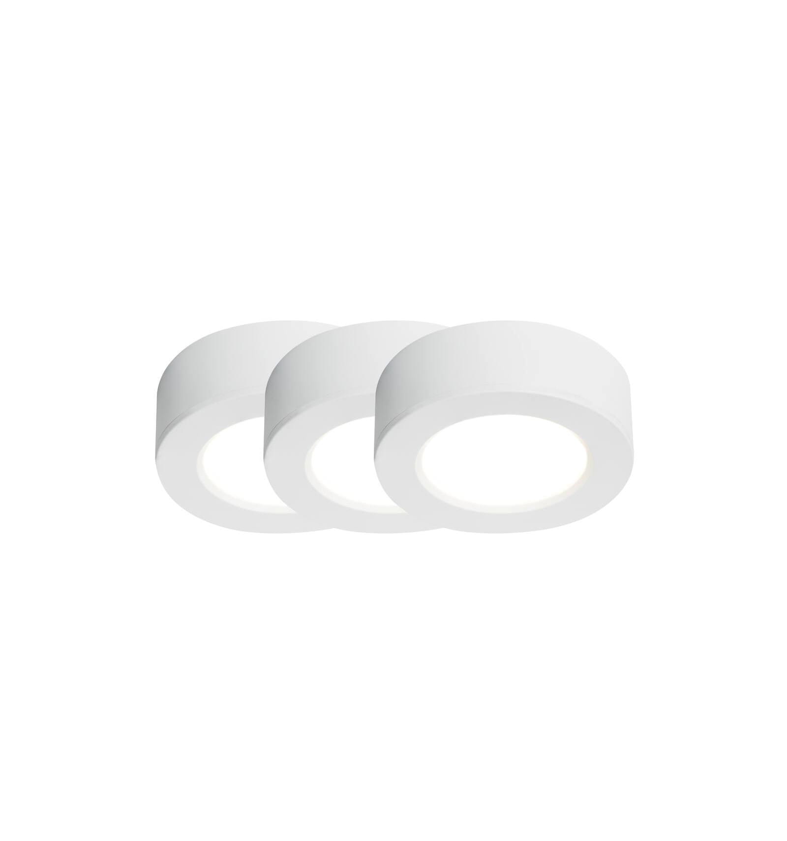 Lampa sufitowa Oprawa podtynkowa KITCHENIO NORDLUX 3x2W LED Biały Tworzywo
