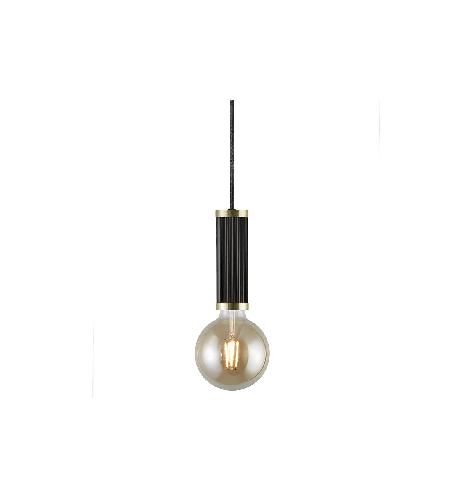 Lampa Wisząca Nordlux E27 40W Metal Czarny/Mosiądz.