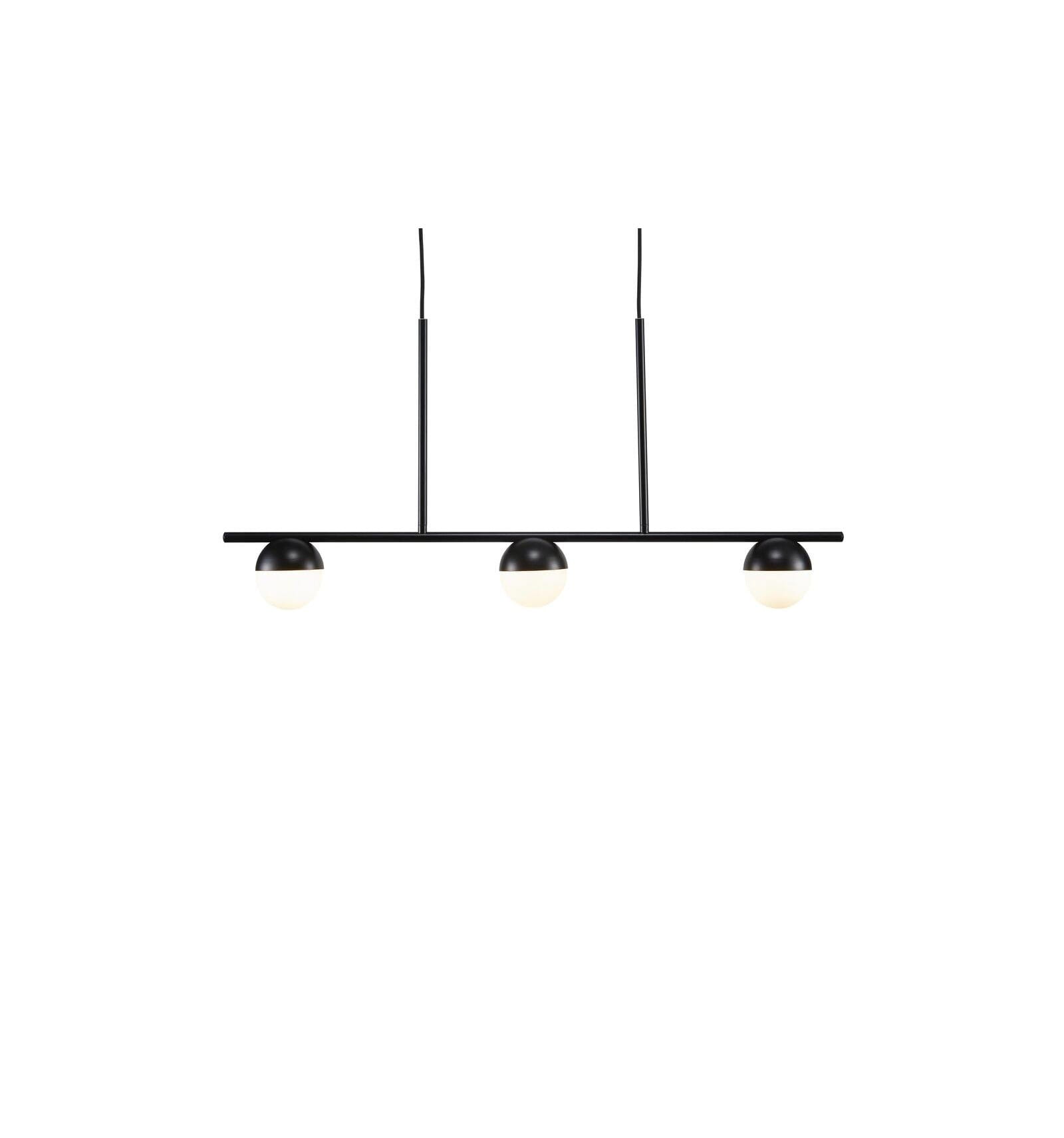 Lampa Wisząca Nordlux G9 5W Metal Czarny, nowoczesna, trójramienna.