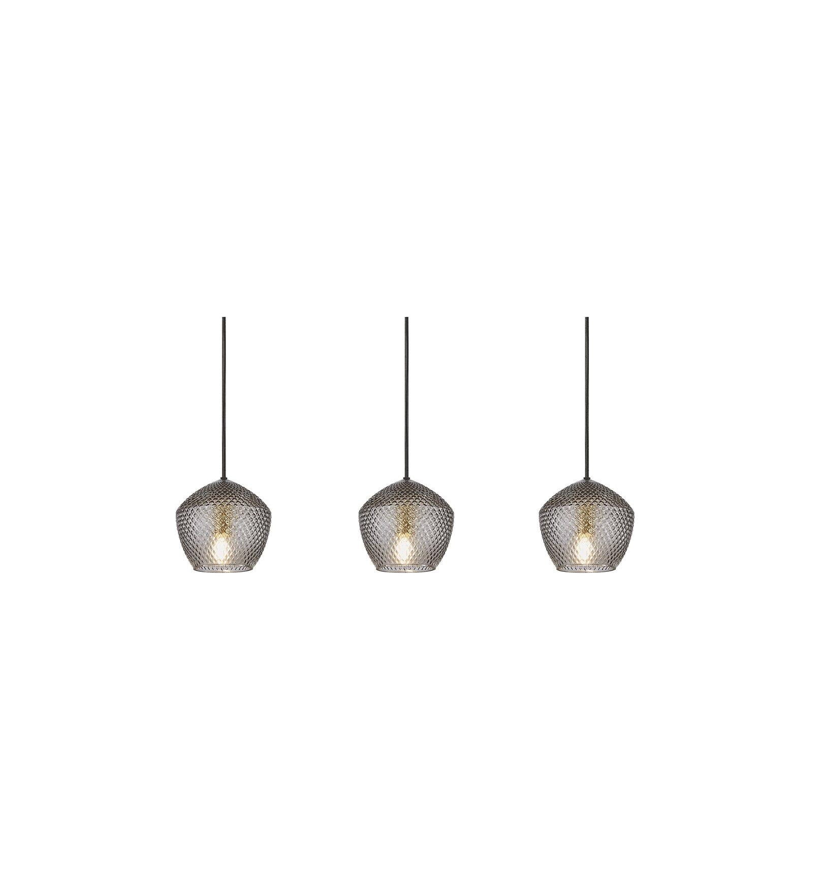 Trzy lampy wiszące Nordlux E14 25W Mosiądz.