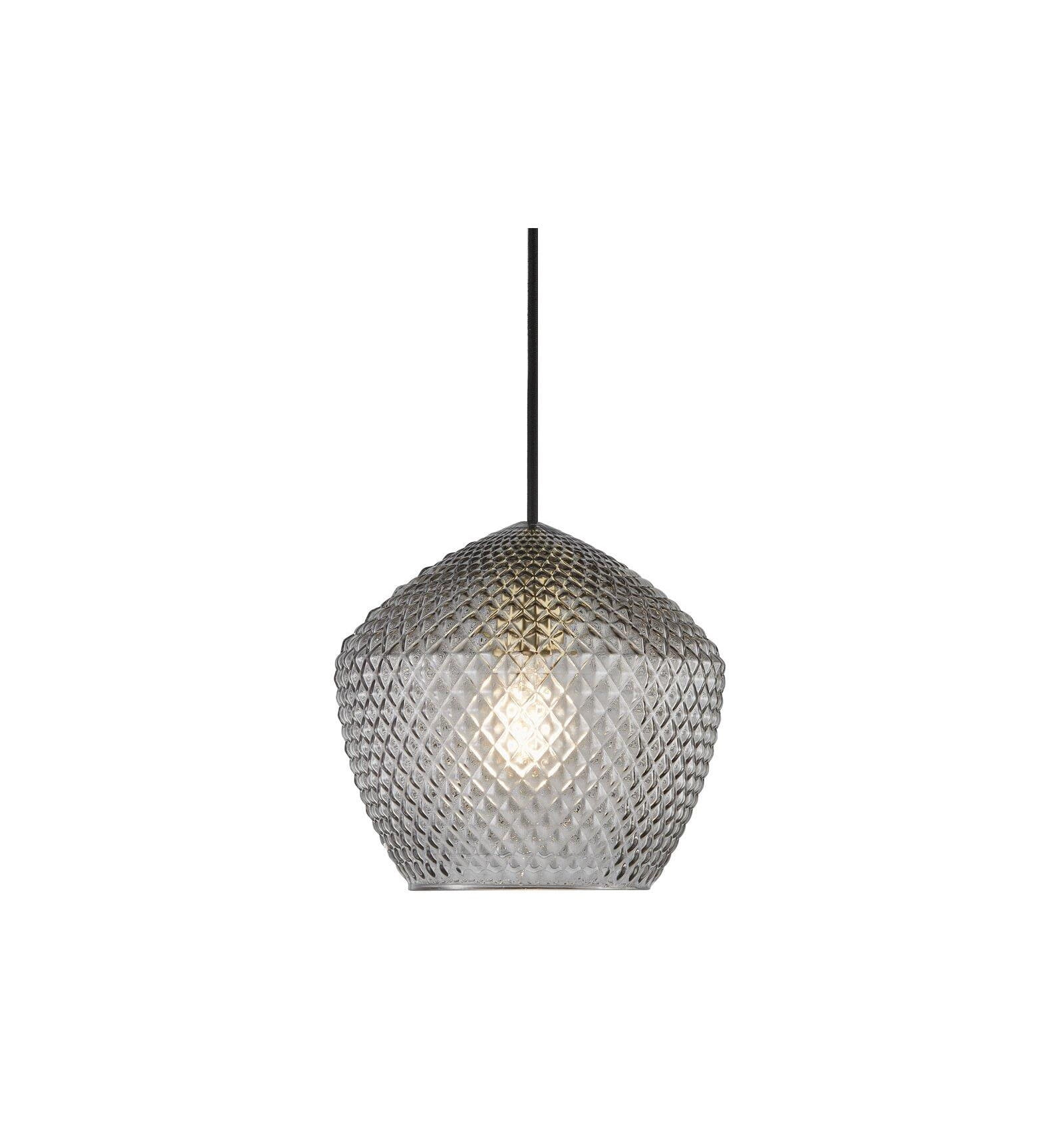 Lampa Wisząca Nordlux E27 40W z ozdobnym kloszem.