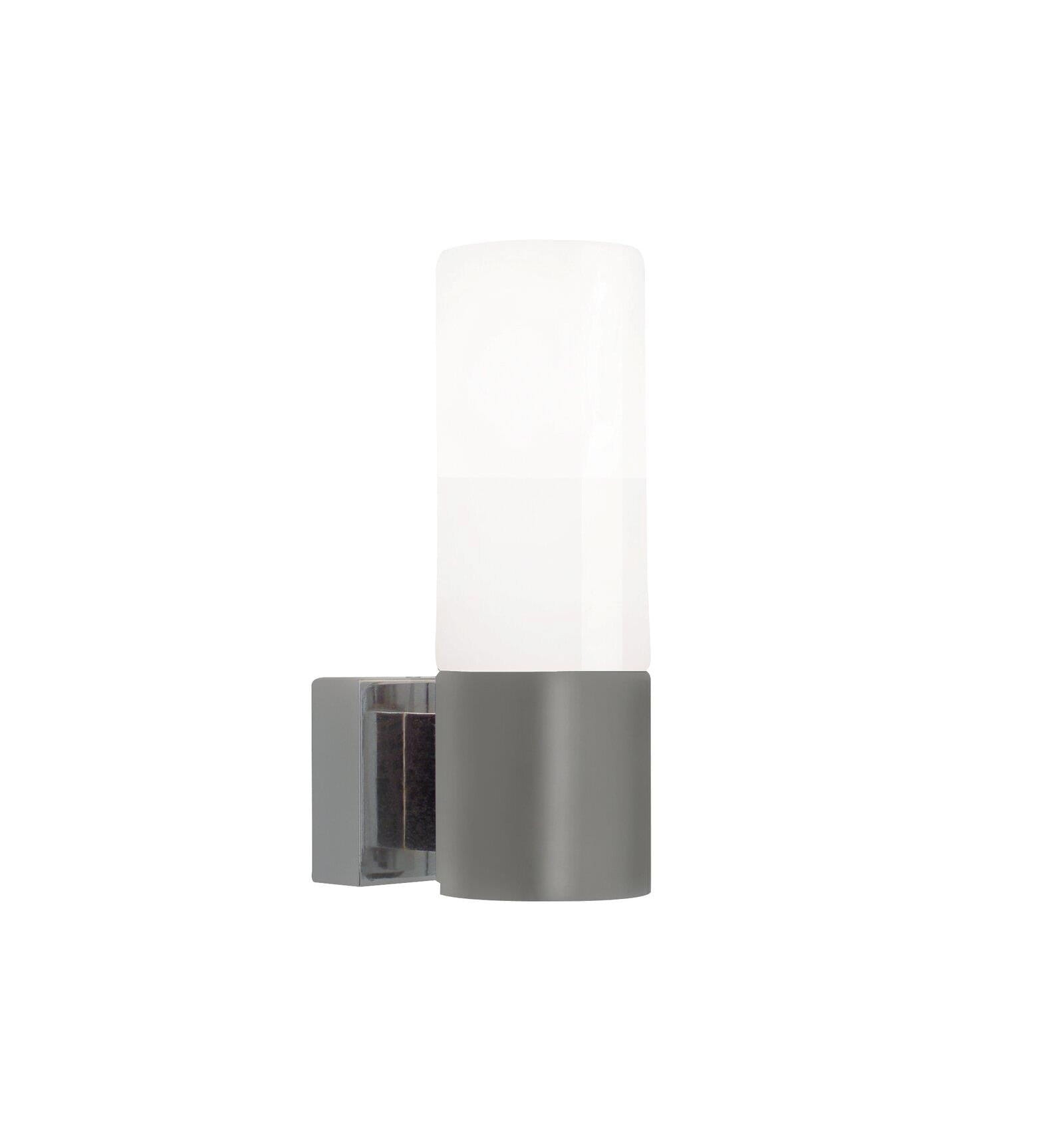 Lampa Łazienkowa Nordlux E14 40W Szczotkowana stal z matowym kloszem.