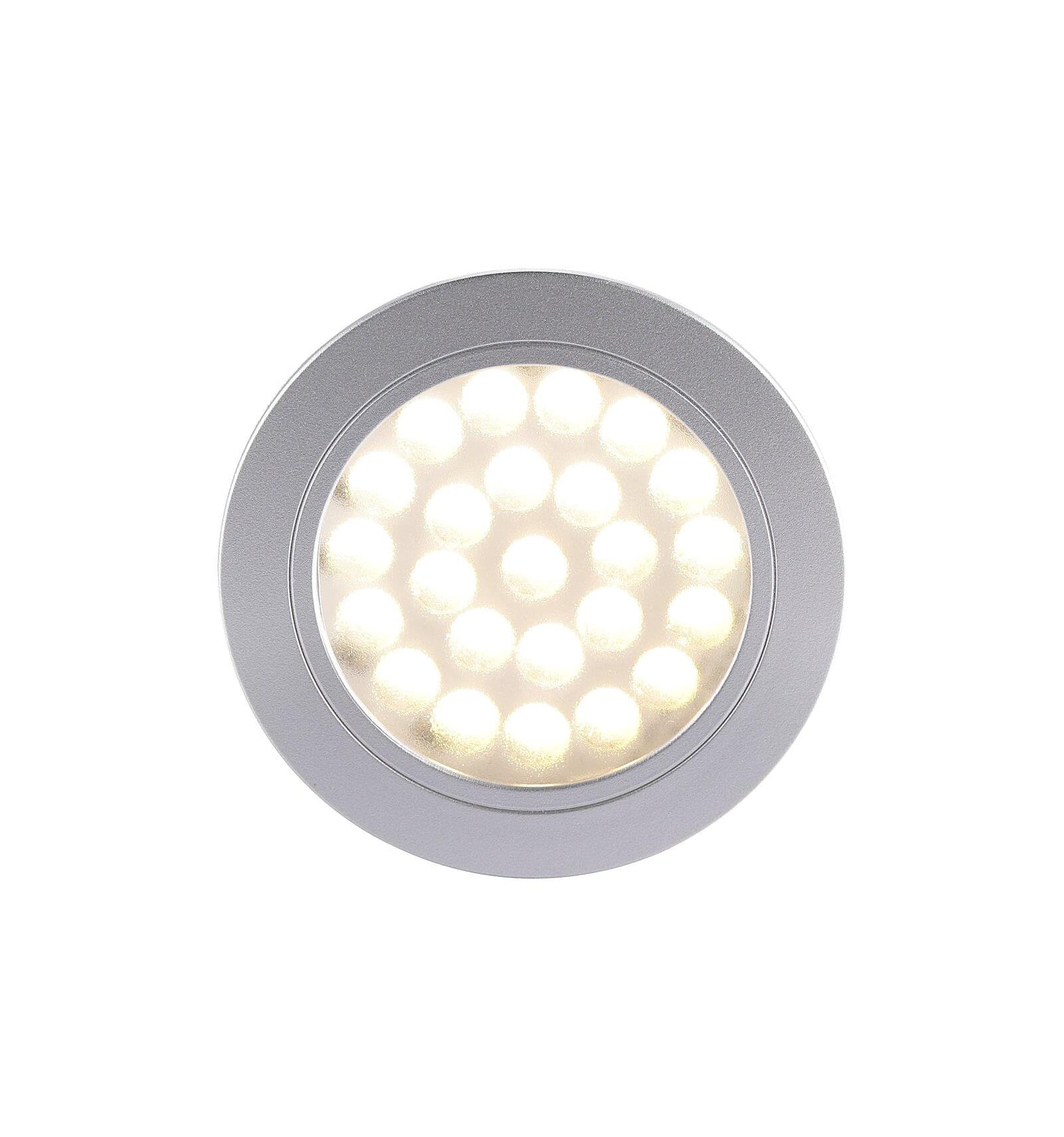 Lampa sufitowa Oprawa podtynkowa CAMBIO NORDLUX 1x1,7W LED Srebrny.