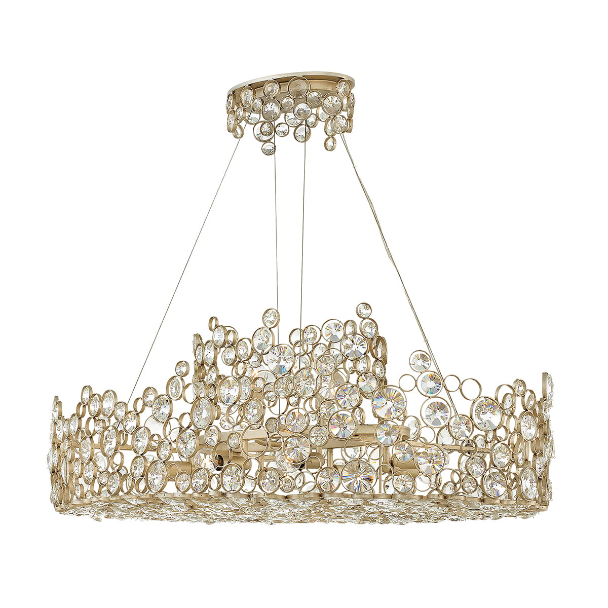 Lampa wisząca/żyrandol Anya Elstead Lighting 10x60W E14 Złoty.