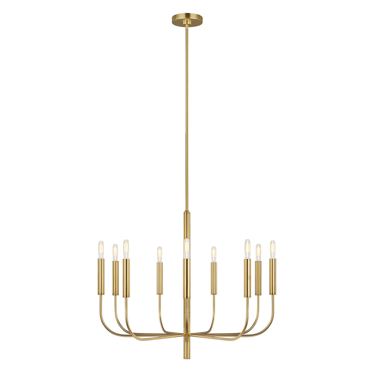 Lampa wisząca/żyrandol Brianna Elstead Lighting złoty z 9 żarówkami.