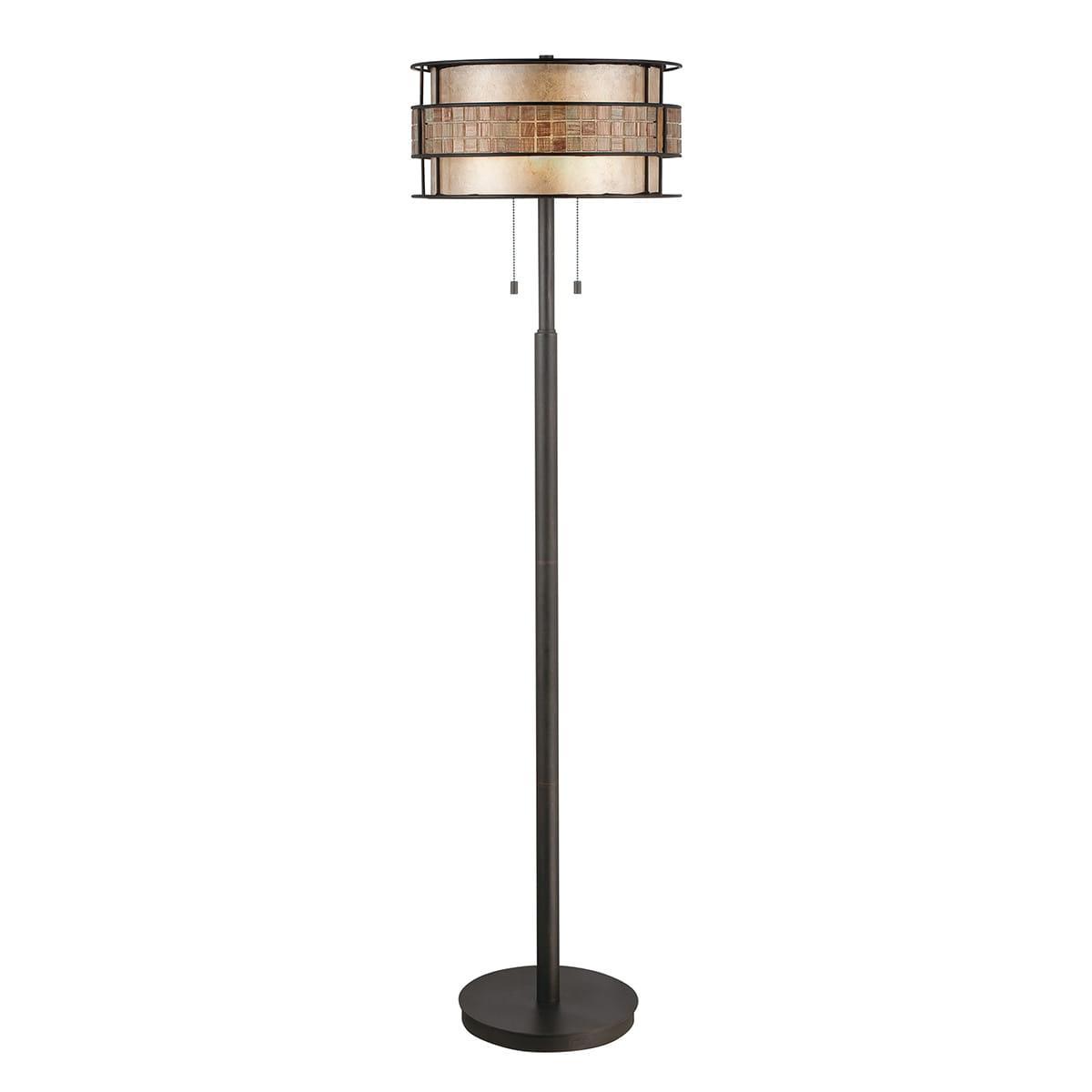 Lampa stojąca Laguna Elstead Lighting brązowa.