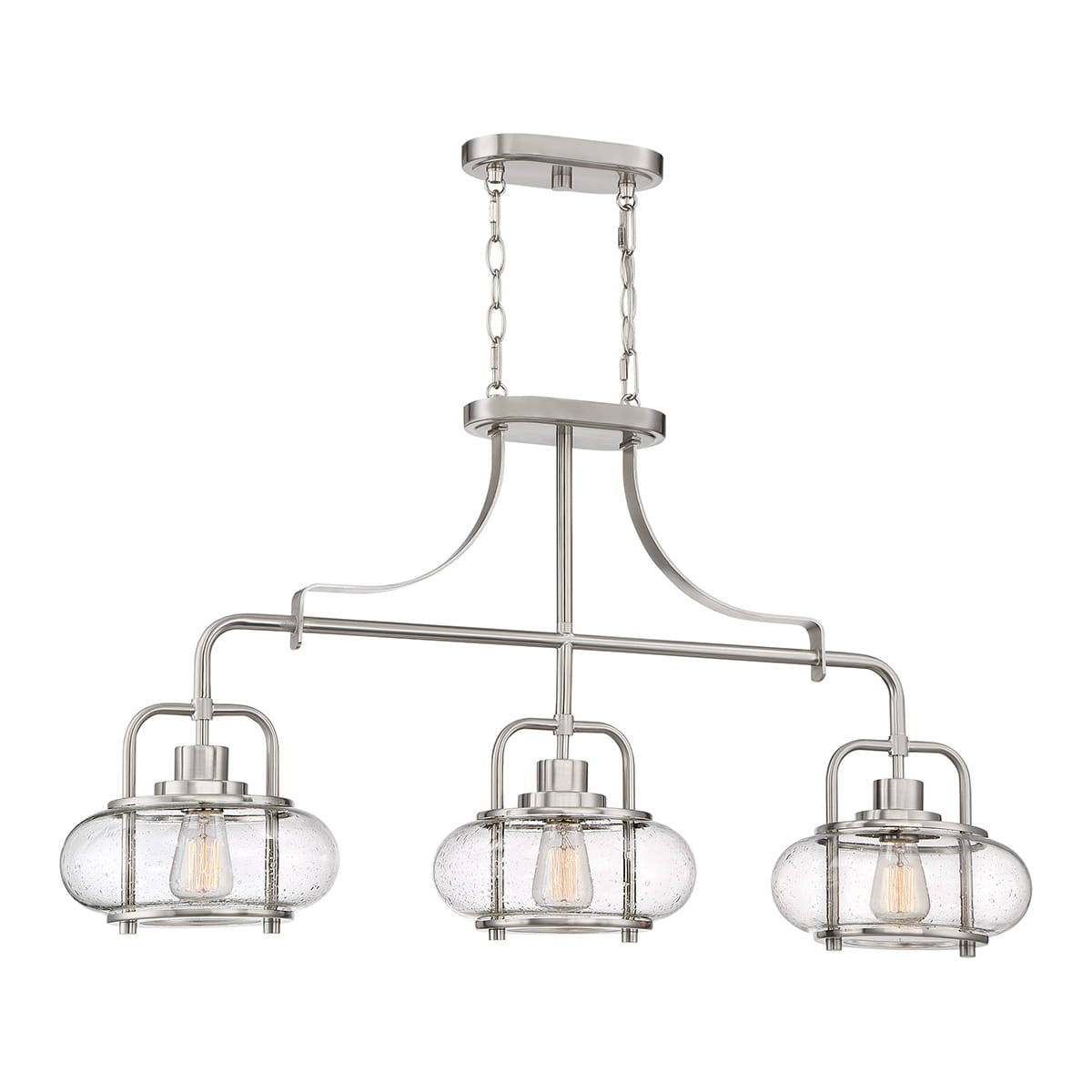 Lampa wisząca Trilogy Elstead Lighting 3x60W E27 srebrna.