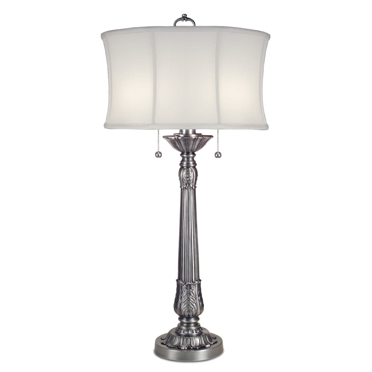 Lampa stojąca Presidential Elstead Lighting 2x60W E27 Metal Srebrny
