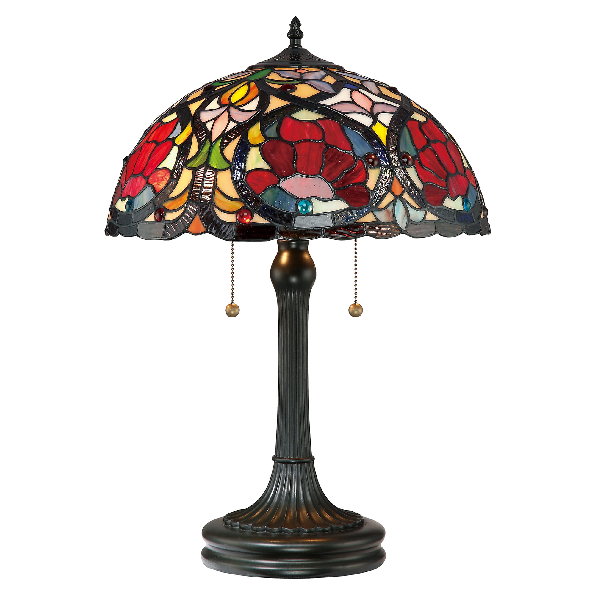Lampa stojąca Larissa Elstead Lighting barwna dekoracyjna lampa witrażowa