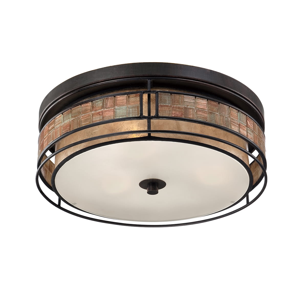 Lampa sufitowa plafon Laguna Elstead Lighting 3x40W Brązowy Metal.