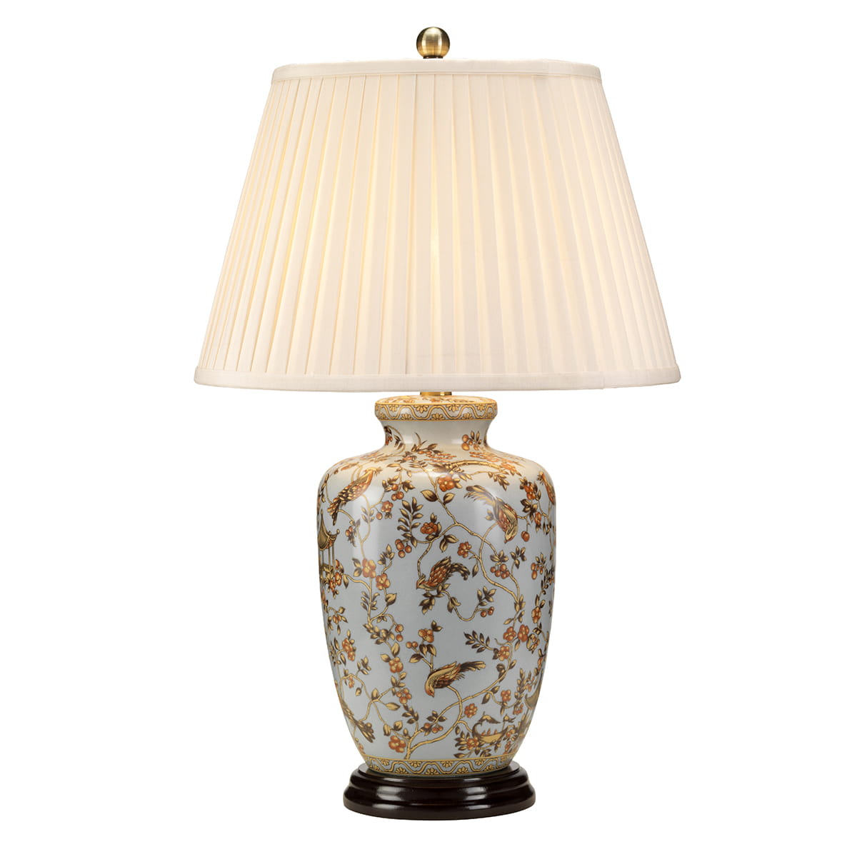 Lampa stojąca Gold Birds Elstead Lighting Onex60W E27 Porcelana Wielokolorowy z ozdobnym wzorem.
