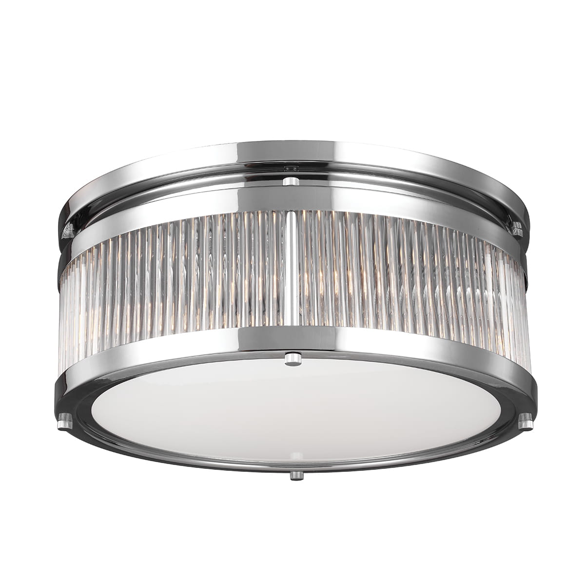 Lampa sufitowa plafon Paulson Elstead Lighting 4x3W srebrny stal.